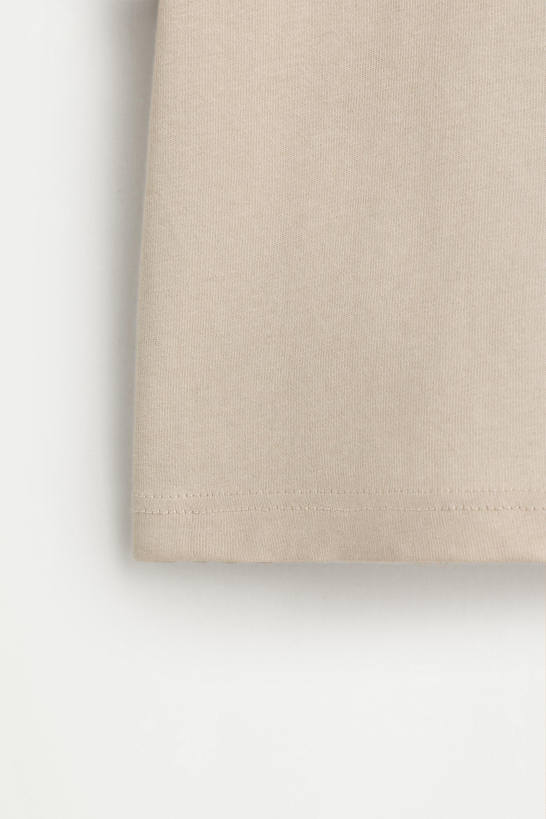 4-pack of plain T-shirts — ECRU