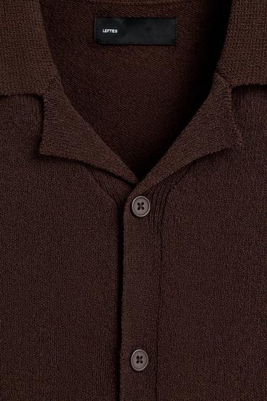 Bouclé knit shirt — CHOCOLATE 7