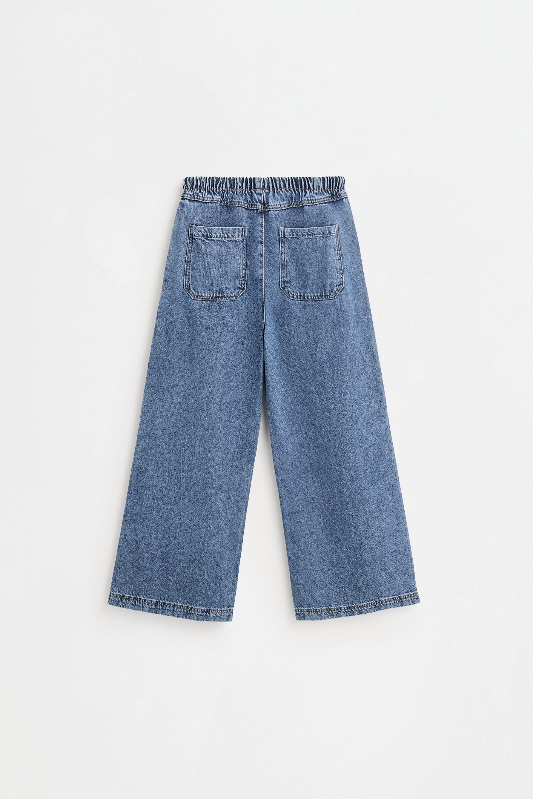 Wide-leg jogger jeans — PALE BLUE