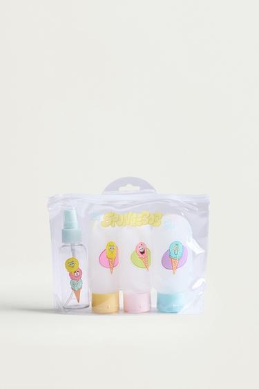 SpongeBob Nickelodeon™ Reusable Travel Bottles (4-Piece Set) — YELLOW TONES 1