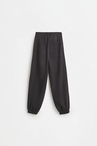 Interlock joggers with contrast piping — BLACK 2