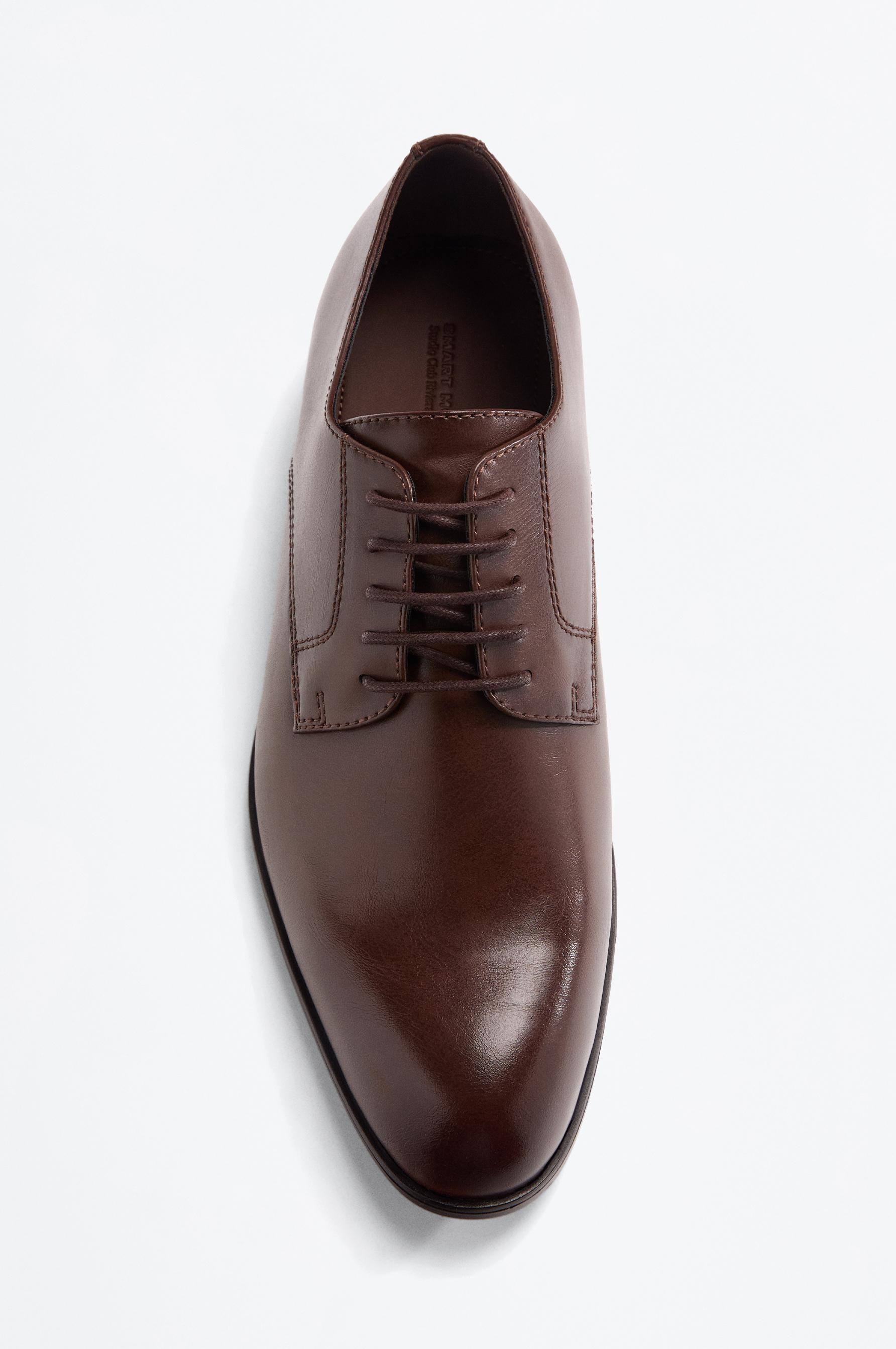 Tailored blucher shoe — BROWN