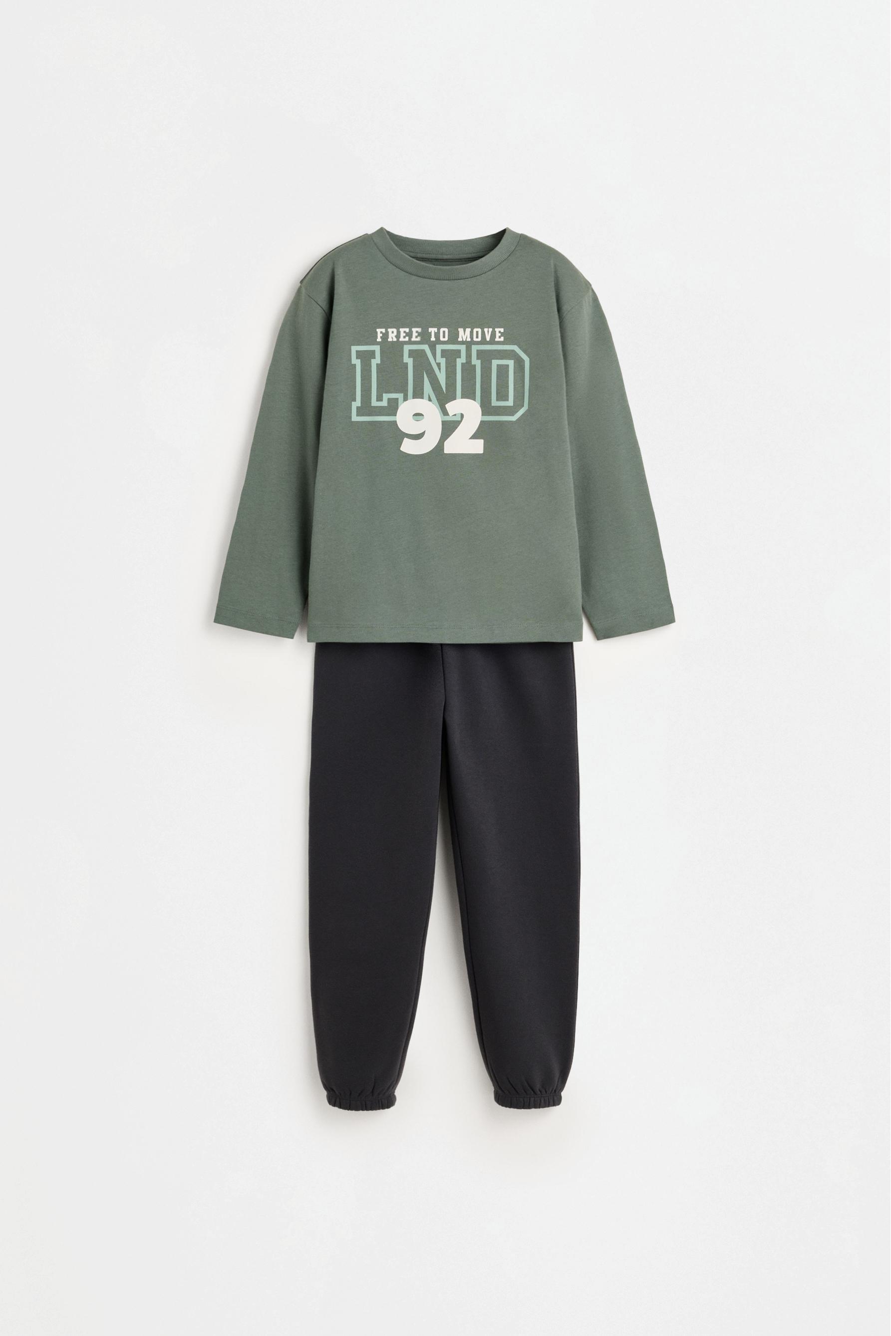 5-Pack of T-shirt and fleece pants sets — NAVY