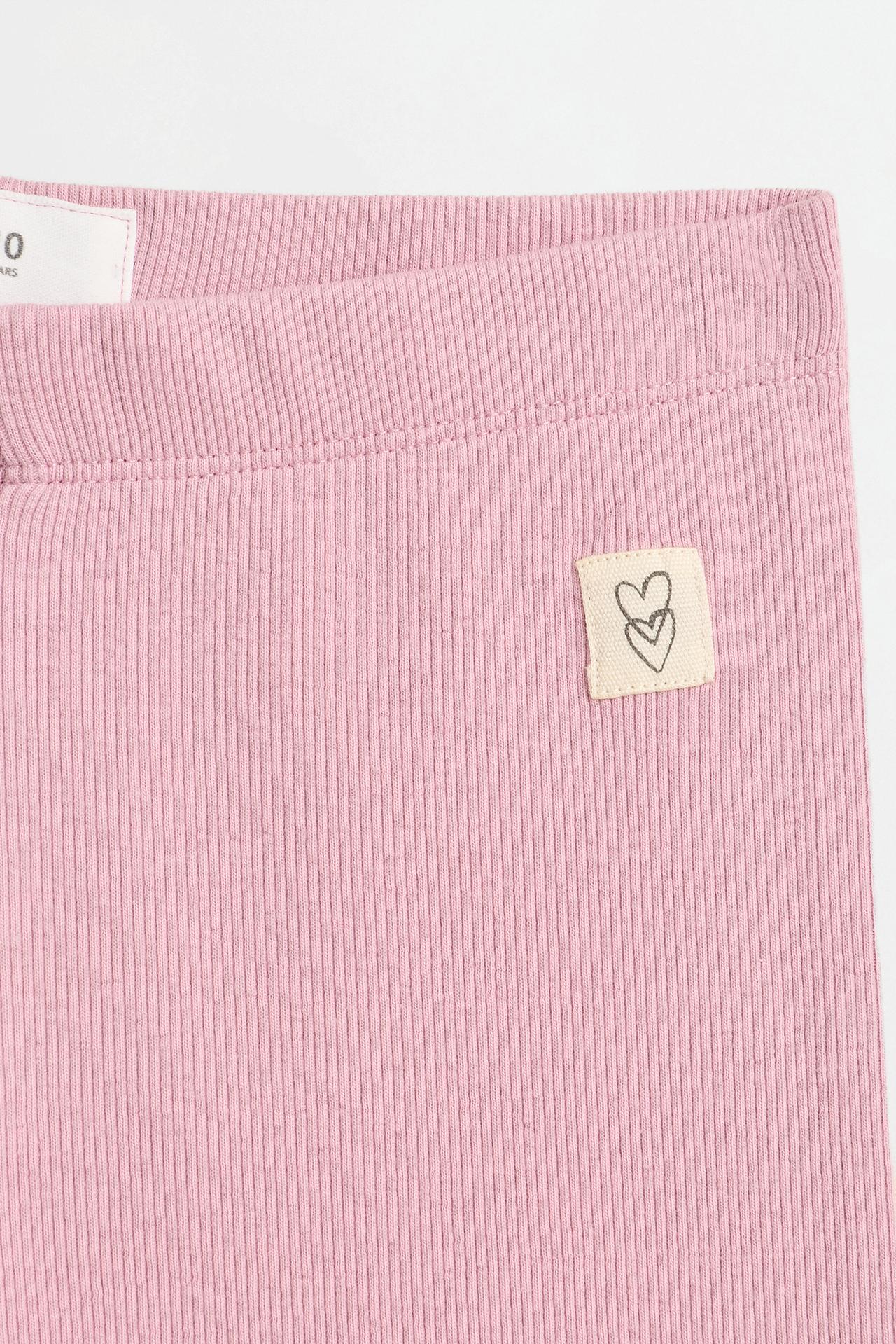 Ribbed leggings — FADED PINK