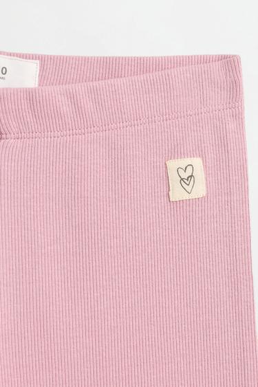 Ribbed leggings — FADED PINK 3