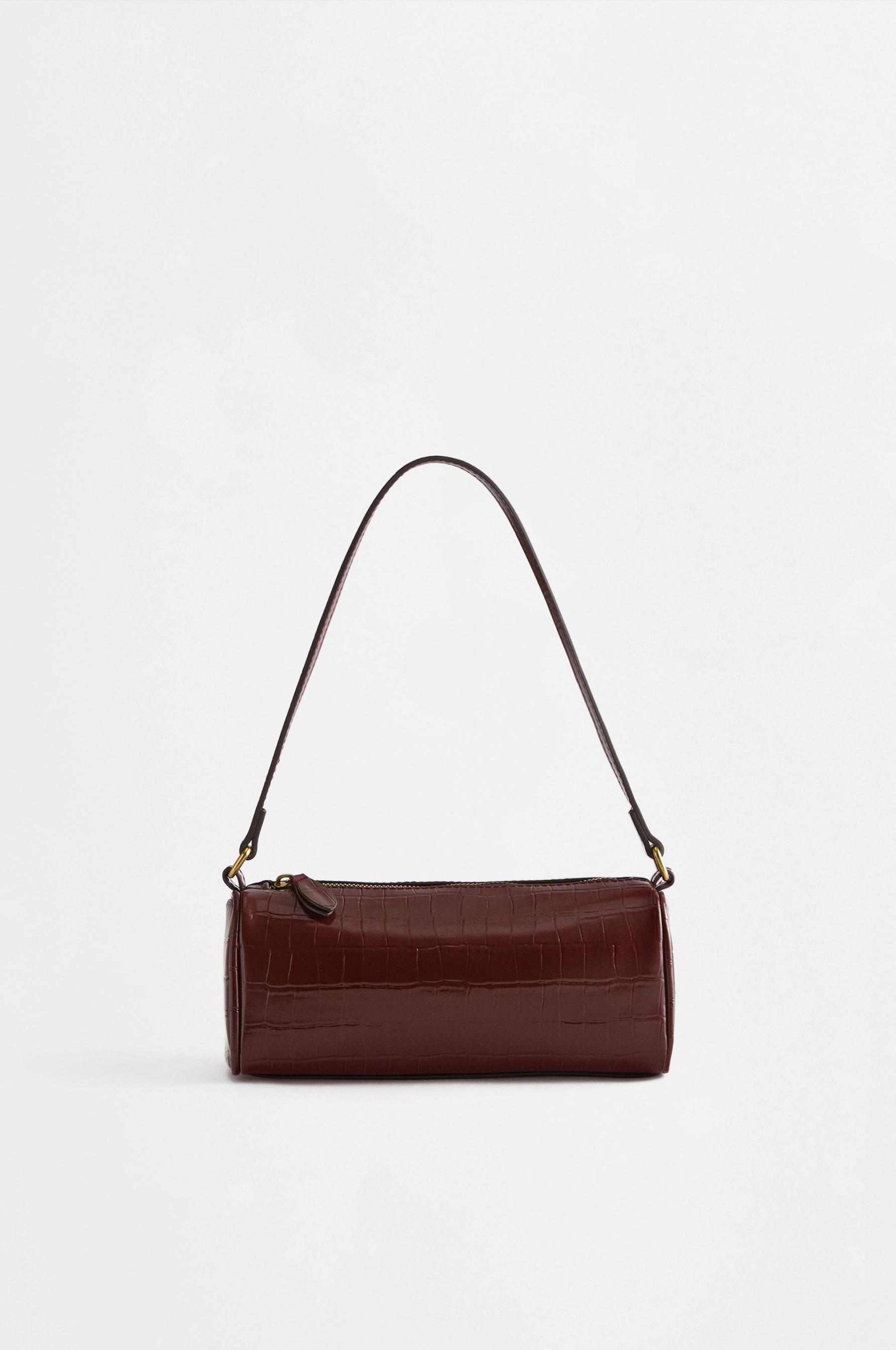 Bolso de hombro efecto coco
