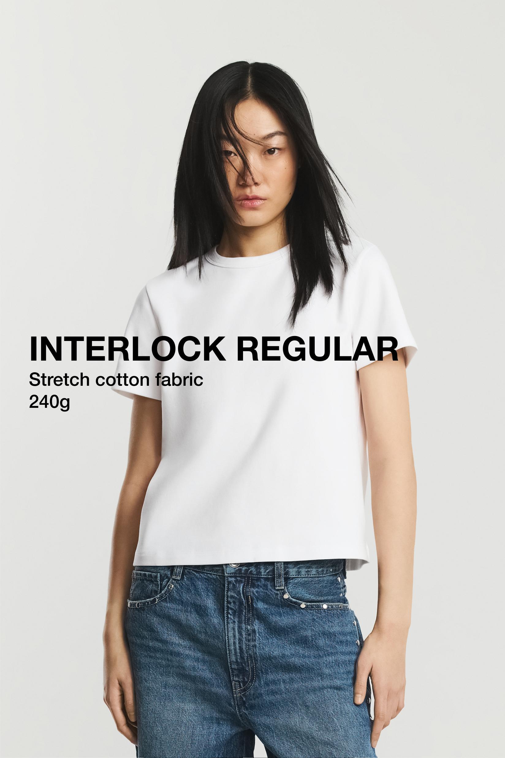 Basic short sleeve T-shirt — WHITE