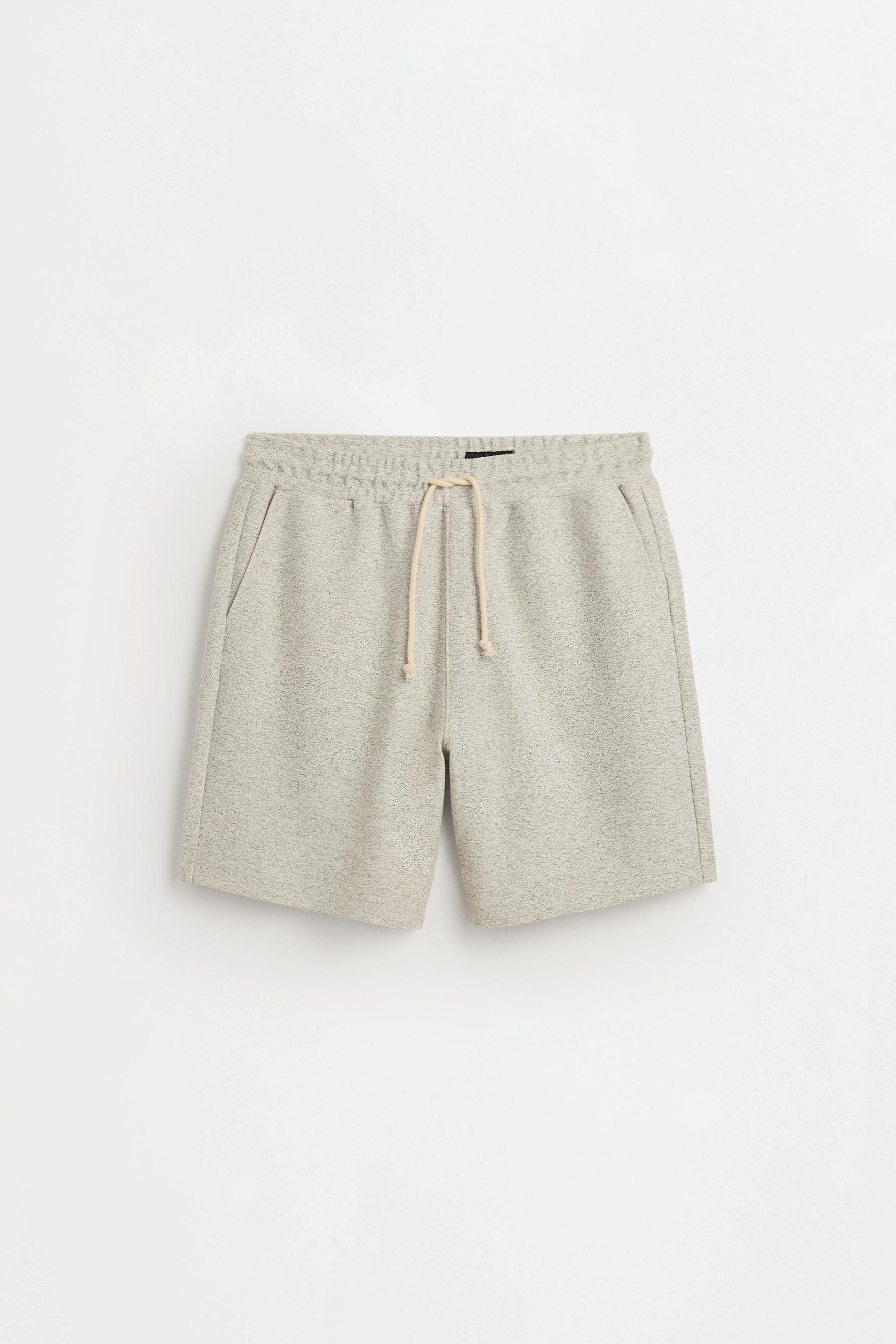 Textured Bermuda shorts — OFF WHITE