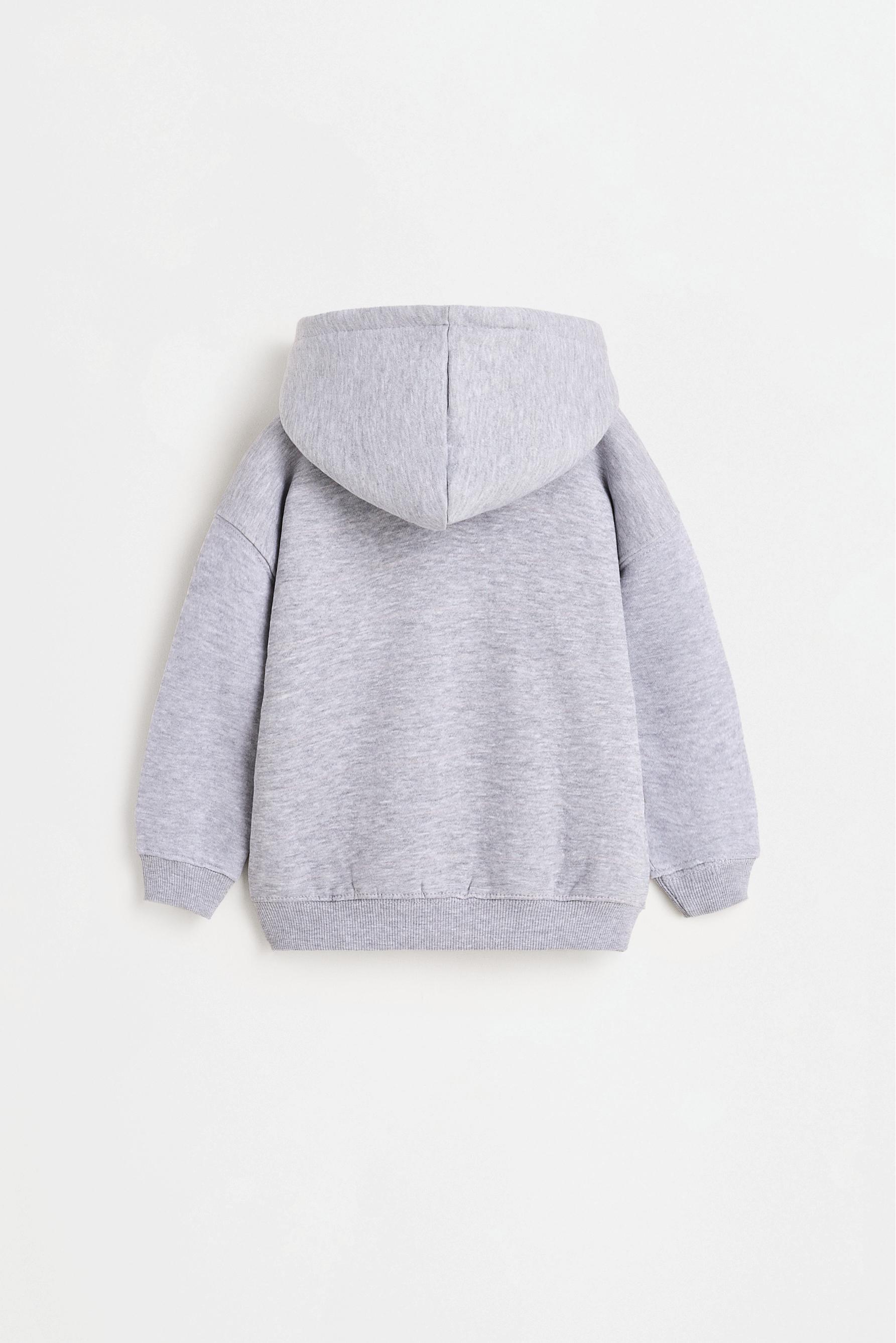 Zip-up sweatshirt — GREY MARL