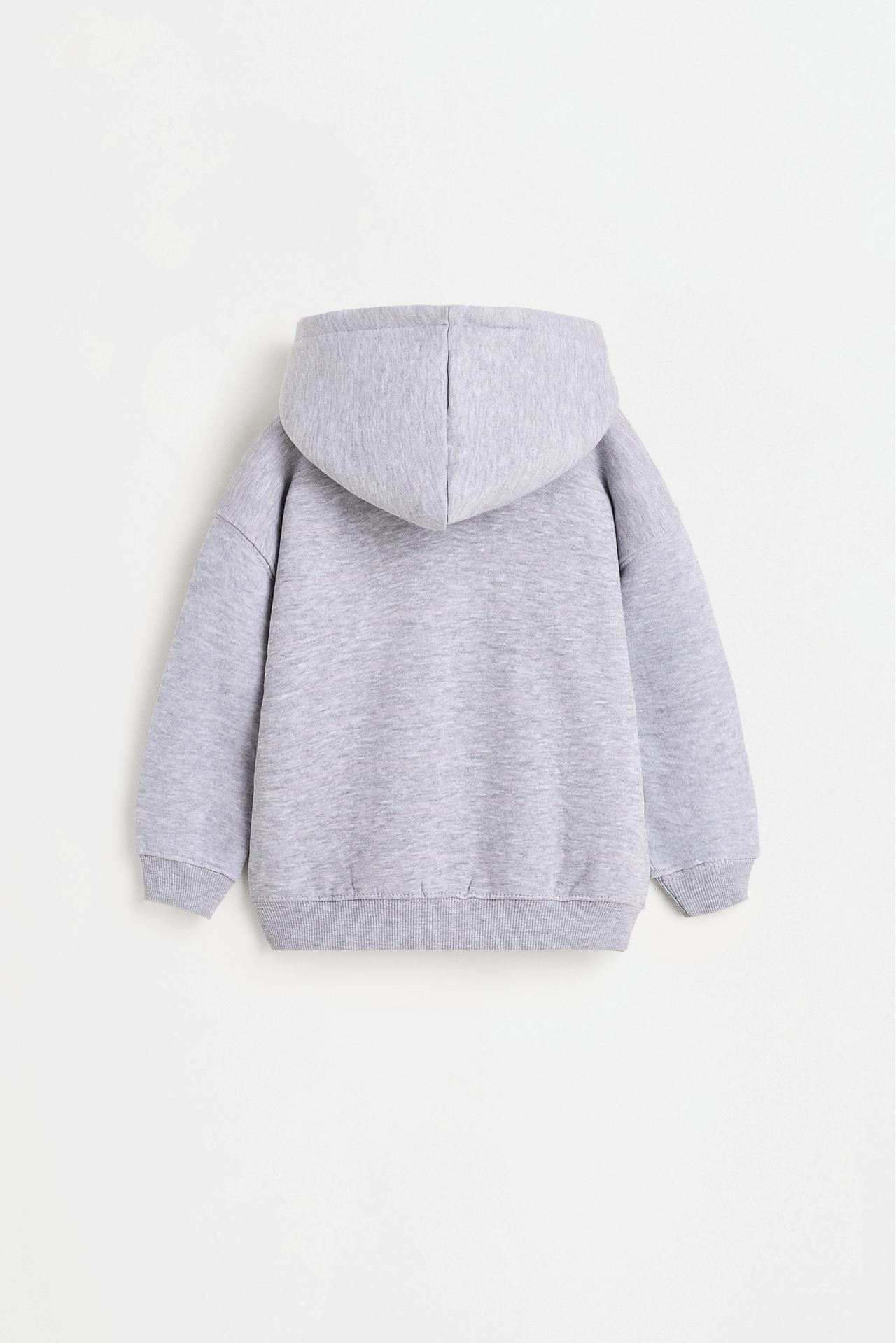 Zip-up sweatshirt — GREY MARL