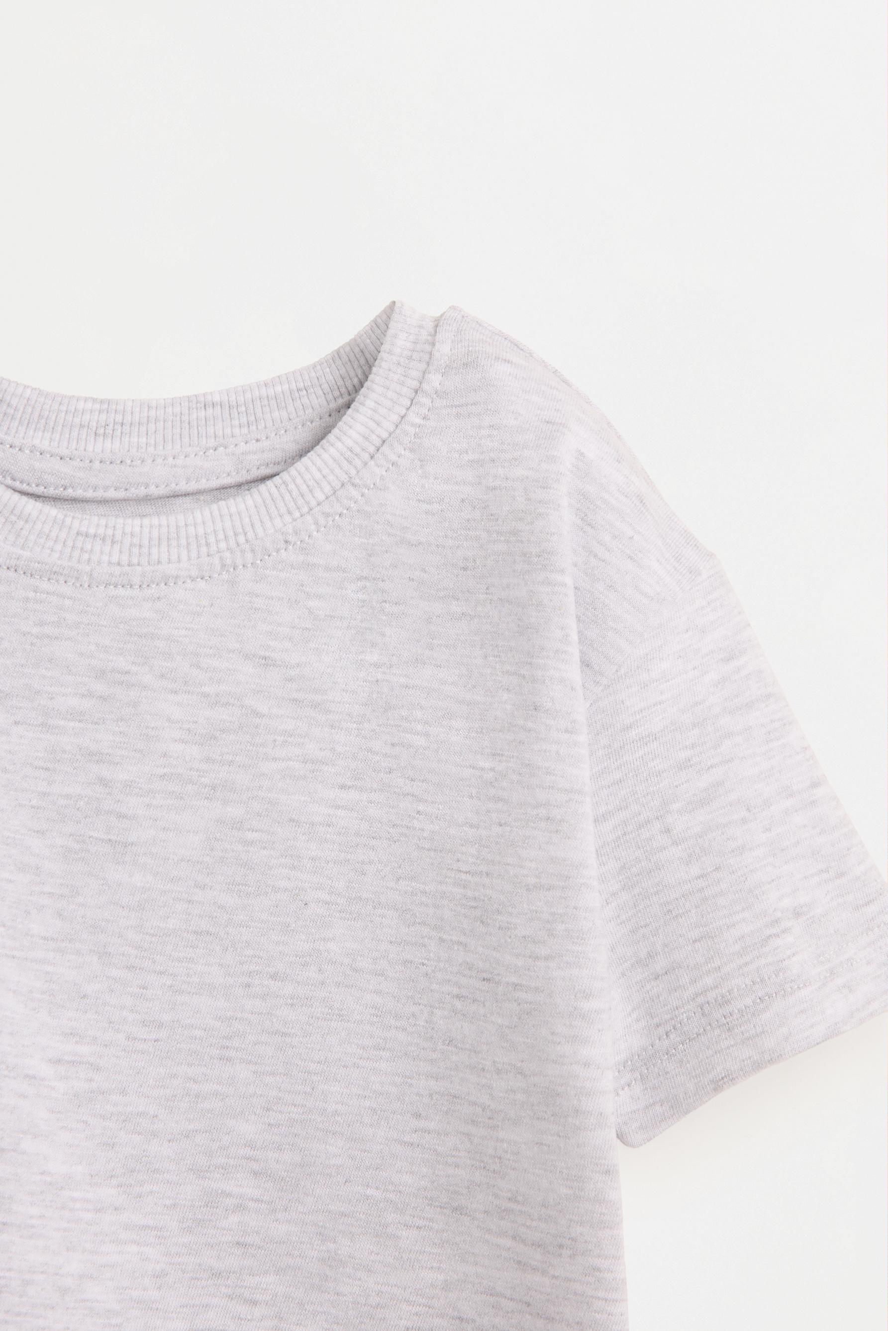4-pack of plain T-shirts — PALE GREY