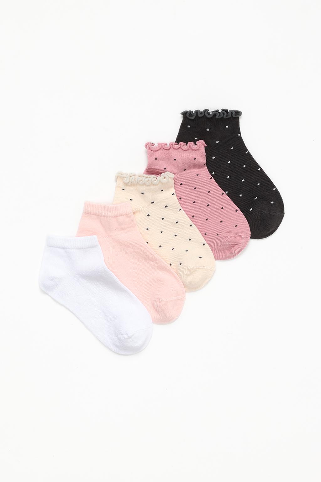 5-pack of polka dot socks