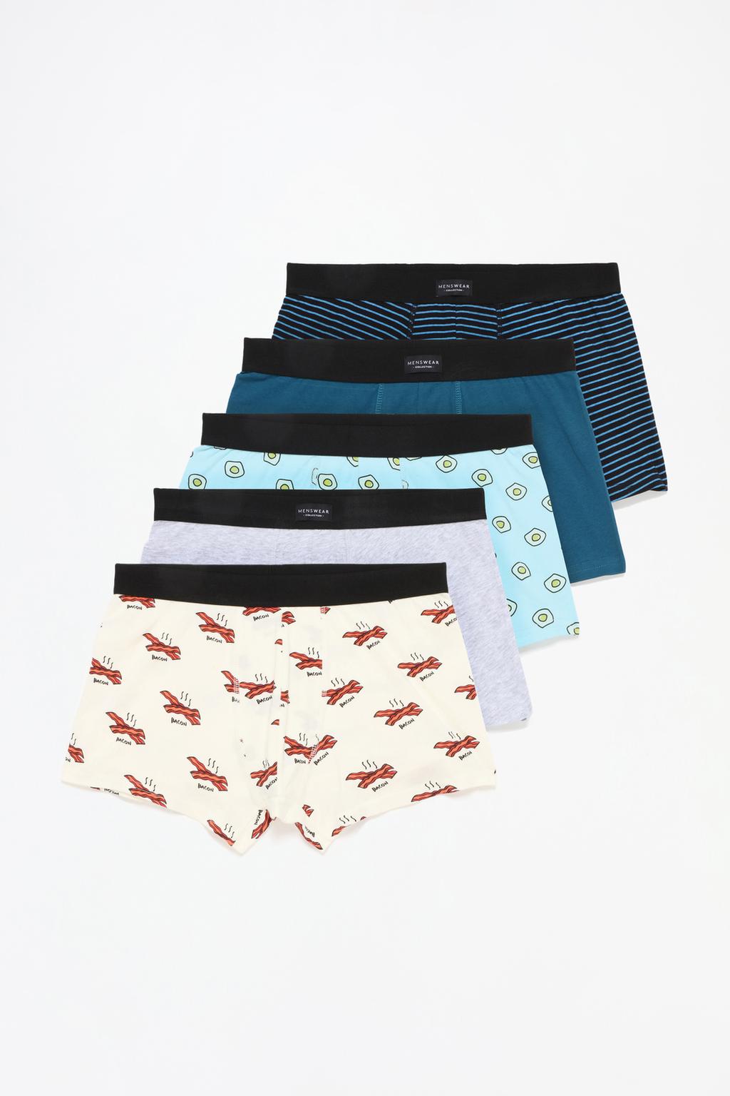 Pack de 5 boxers combinados