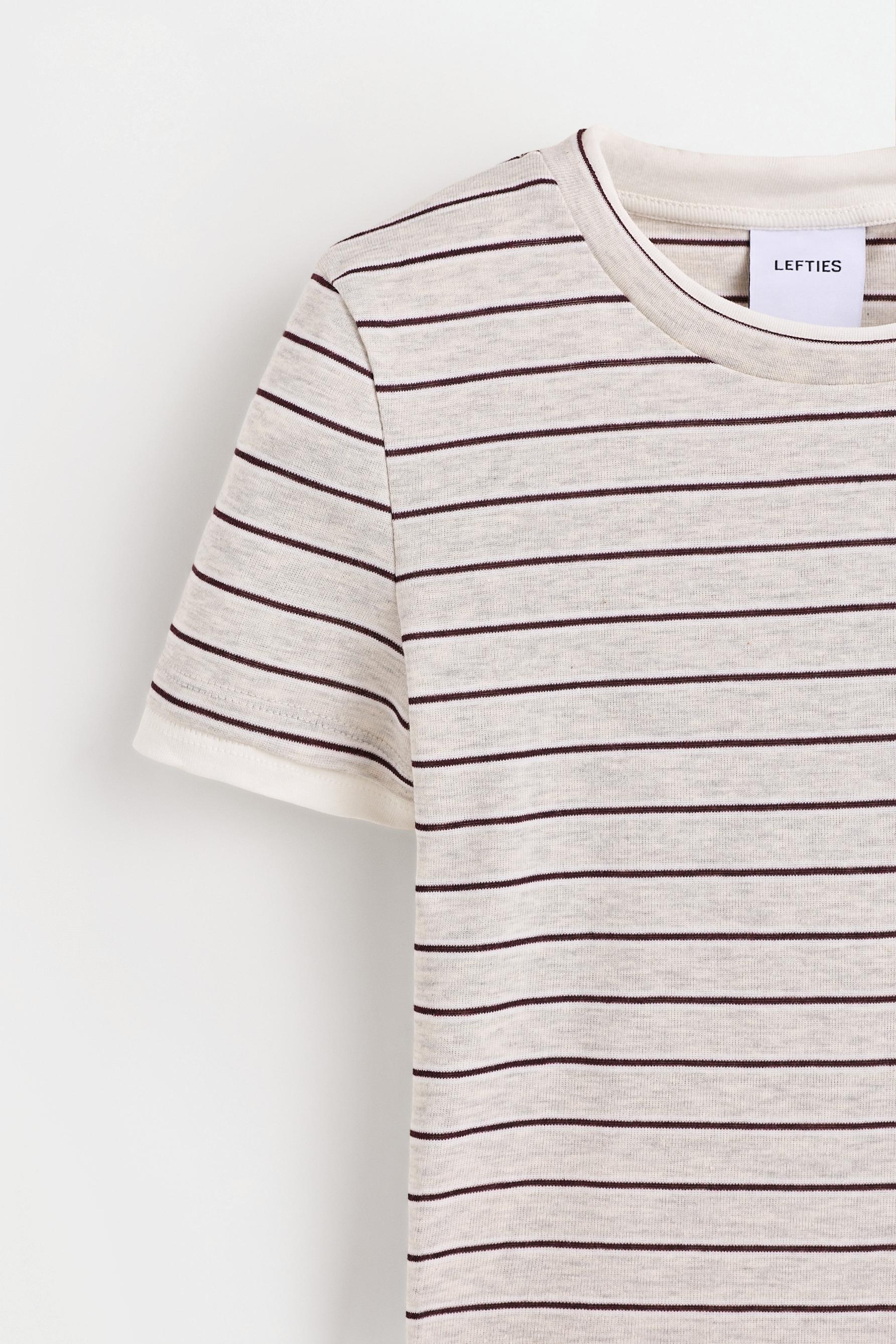 Striped T-shirt — GREY MARL