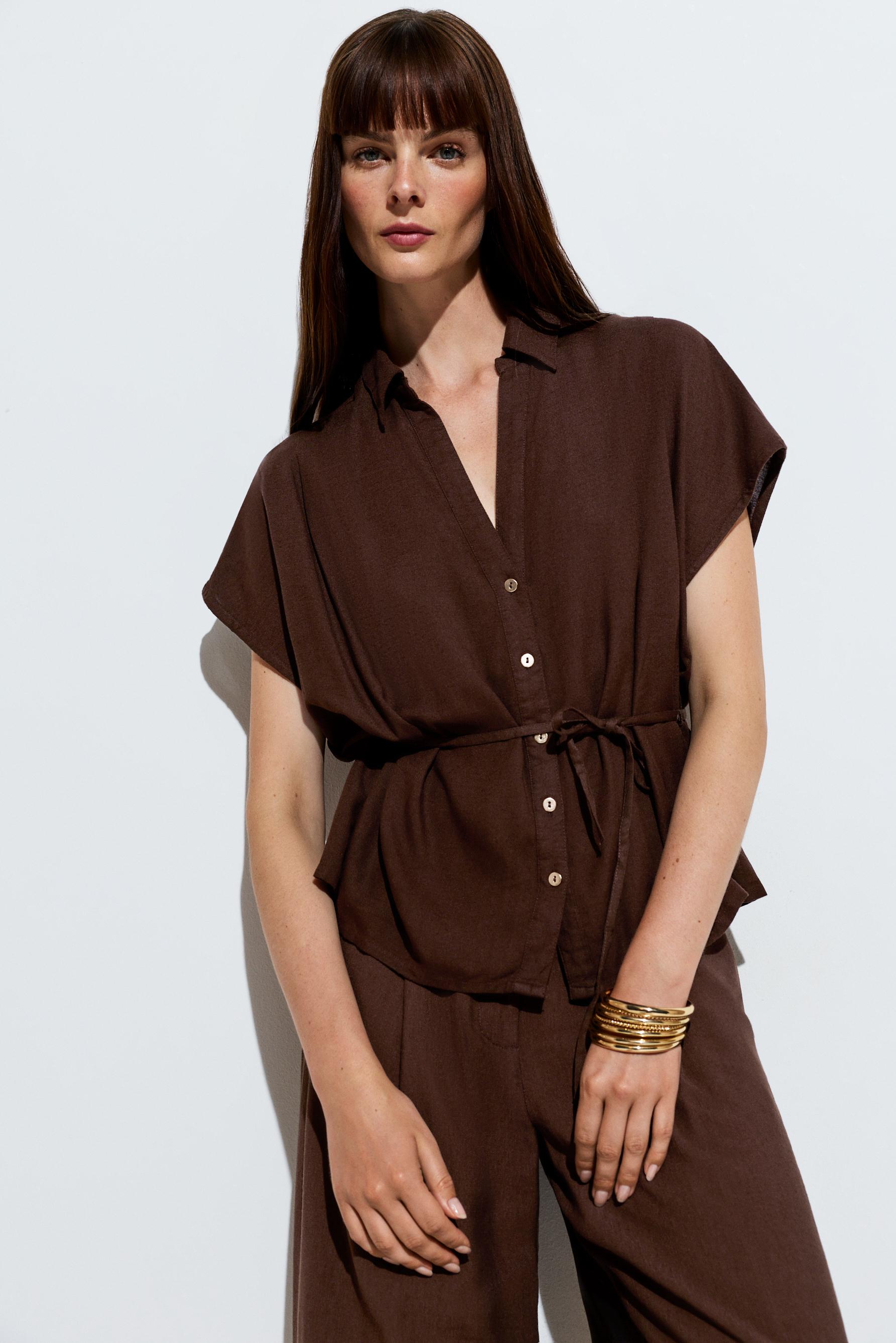 Tie-waist shirt — OCHRE