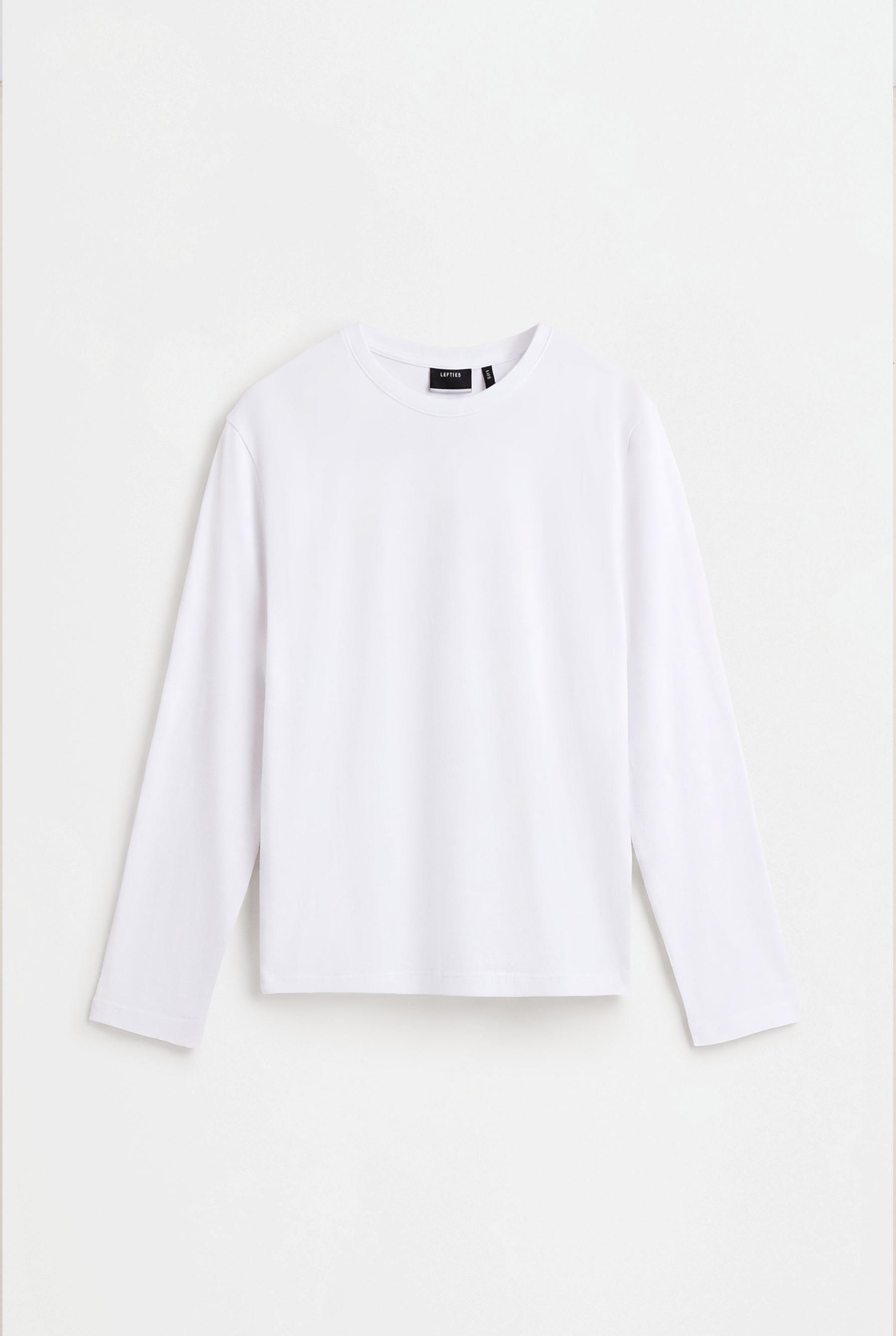Basic long sleeve T-shirt — WHITE