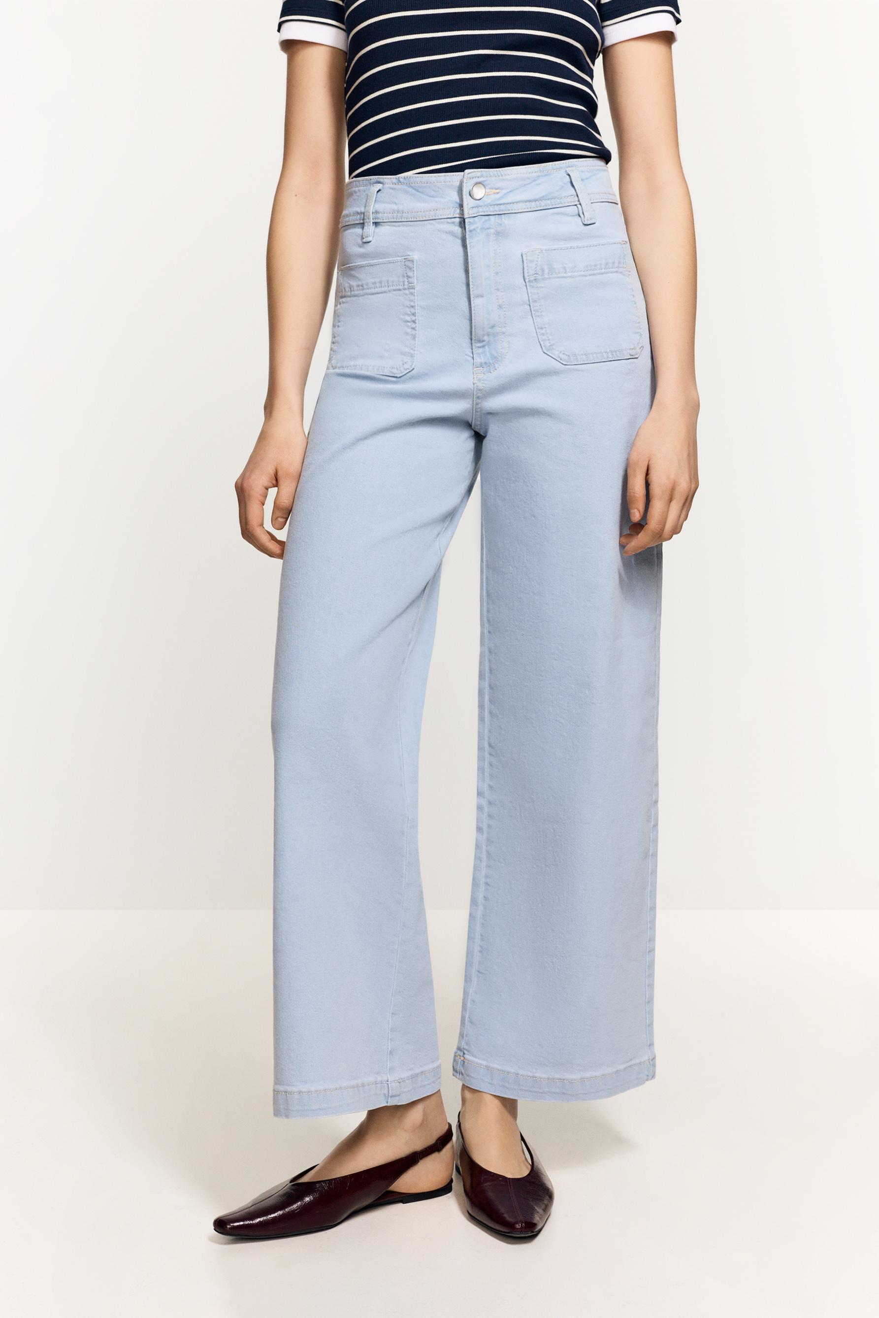 Stretch pocket jeans — SKY BLUE