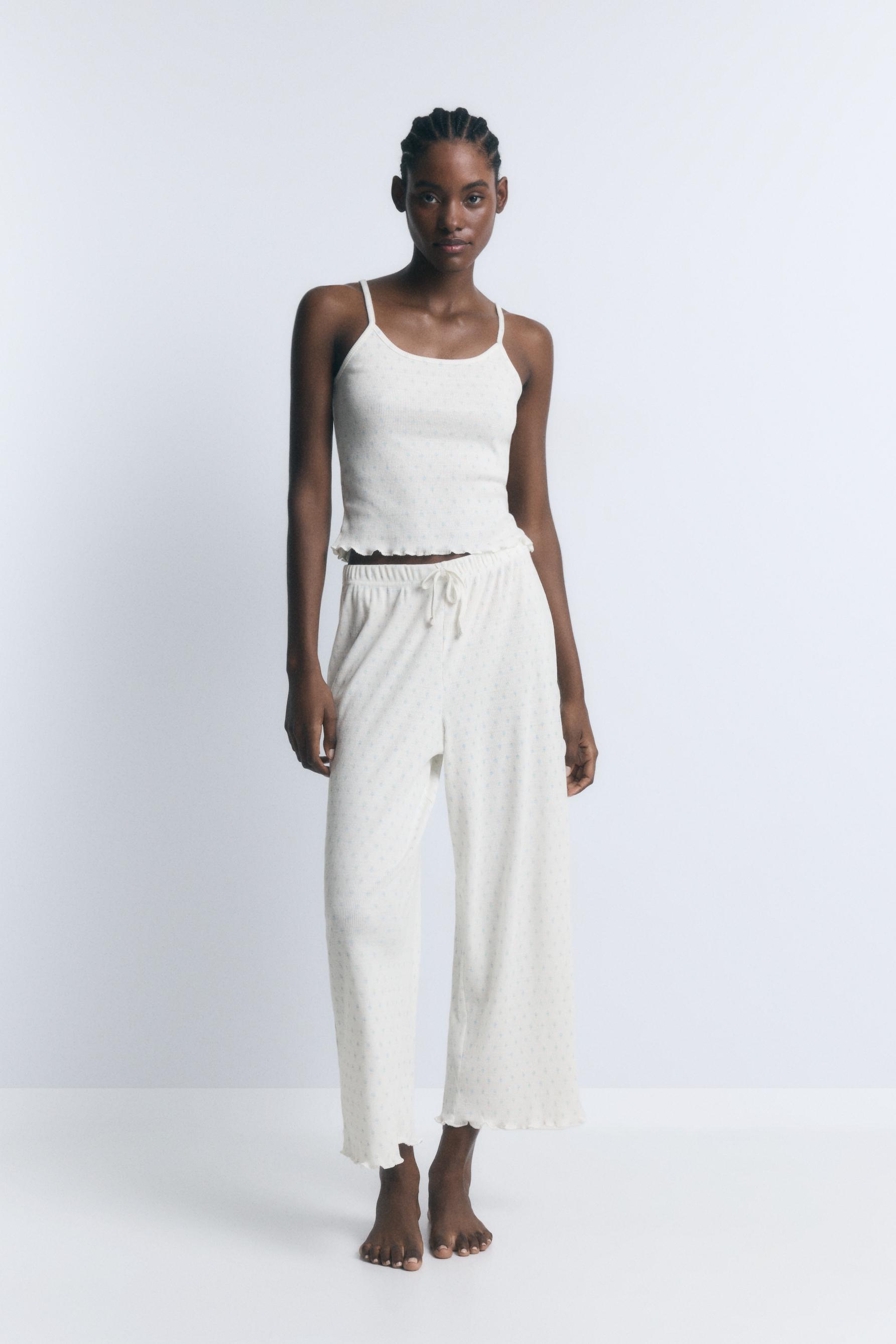 Pantalón culotte ondas