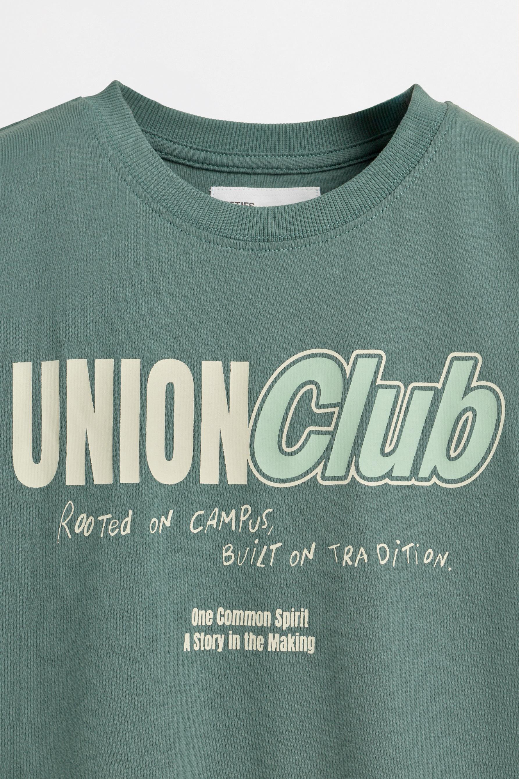 Printed T-shirt — GREENISH