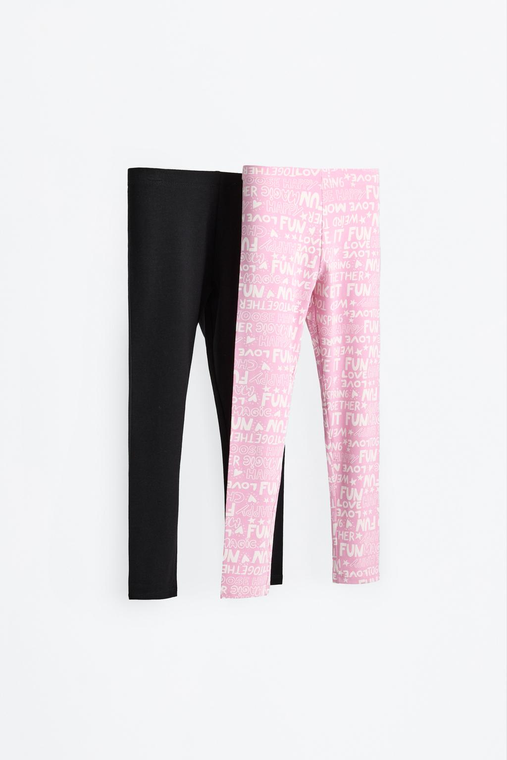 2-pack of contrasting leggings