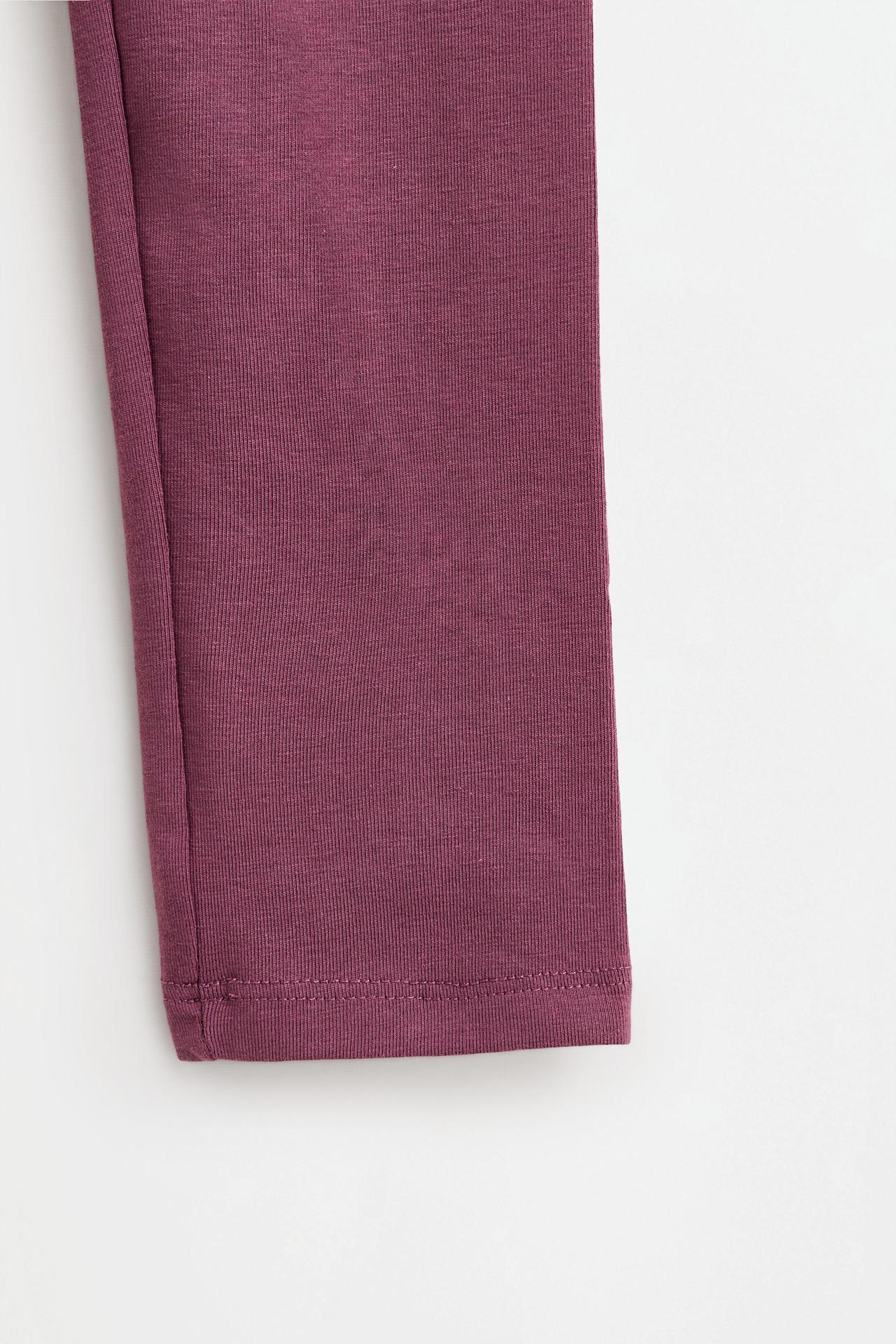 2-pack of contrast leggings — DARK PLUM