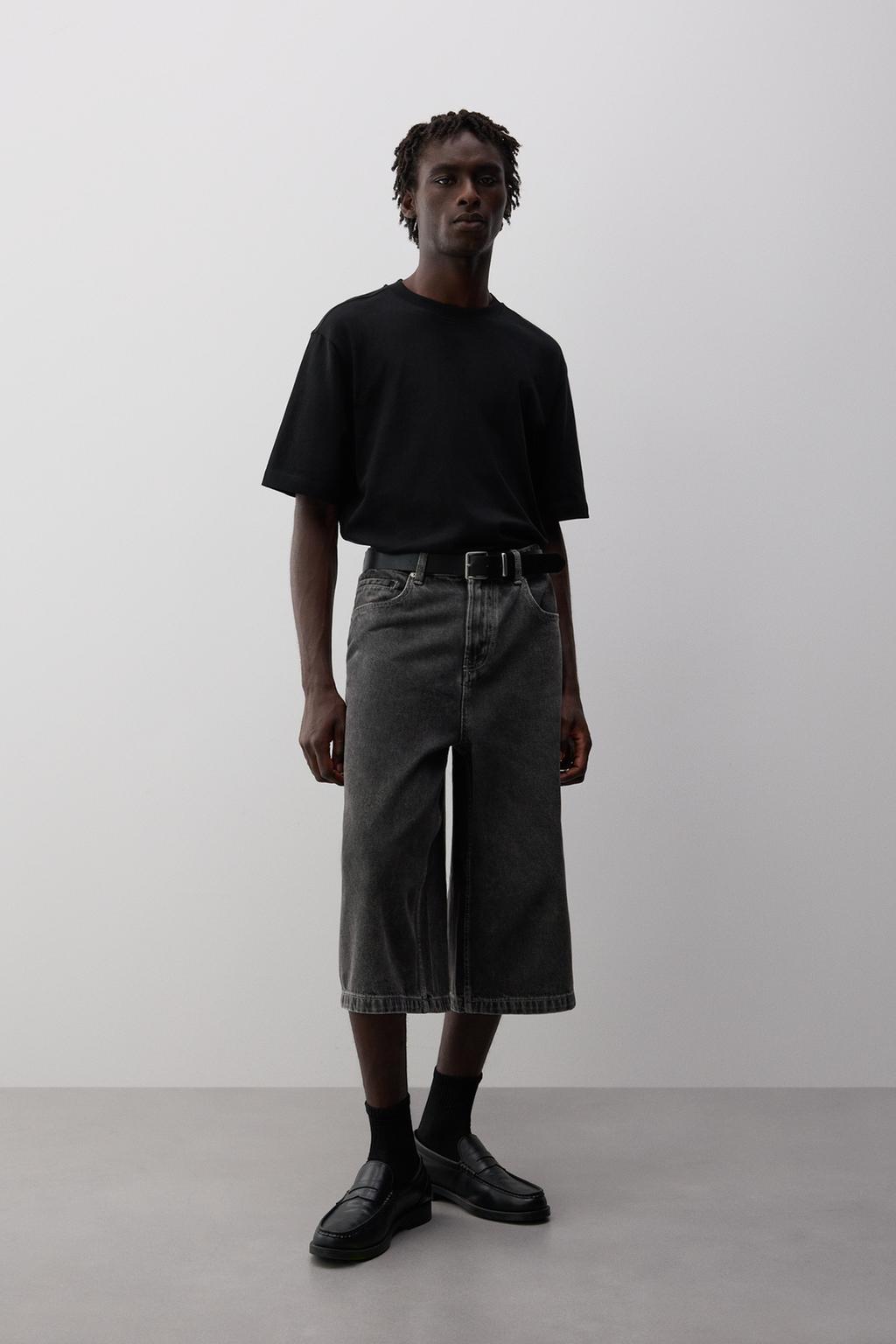 Bermuda denim super baggy
