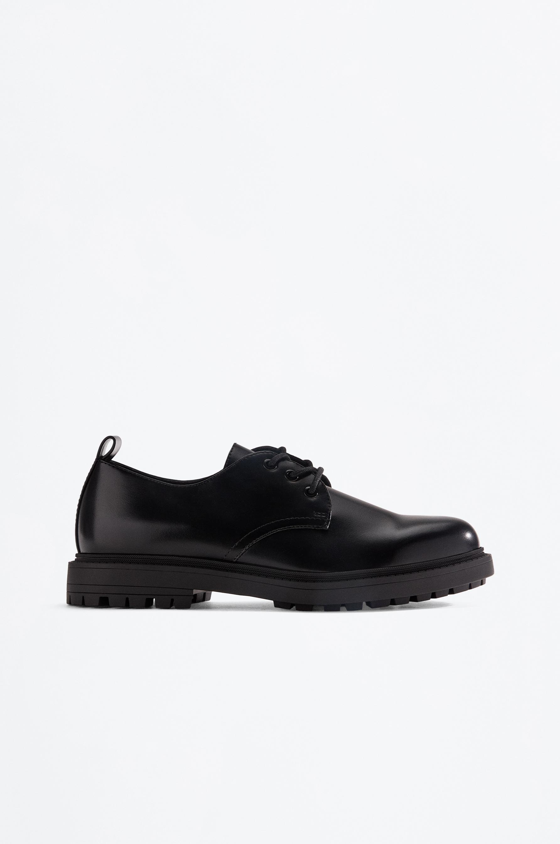 Blucher dress shoe — BLACK