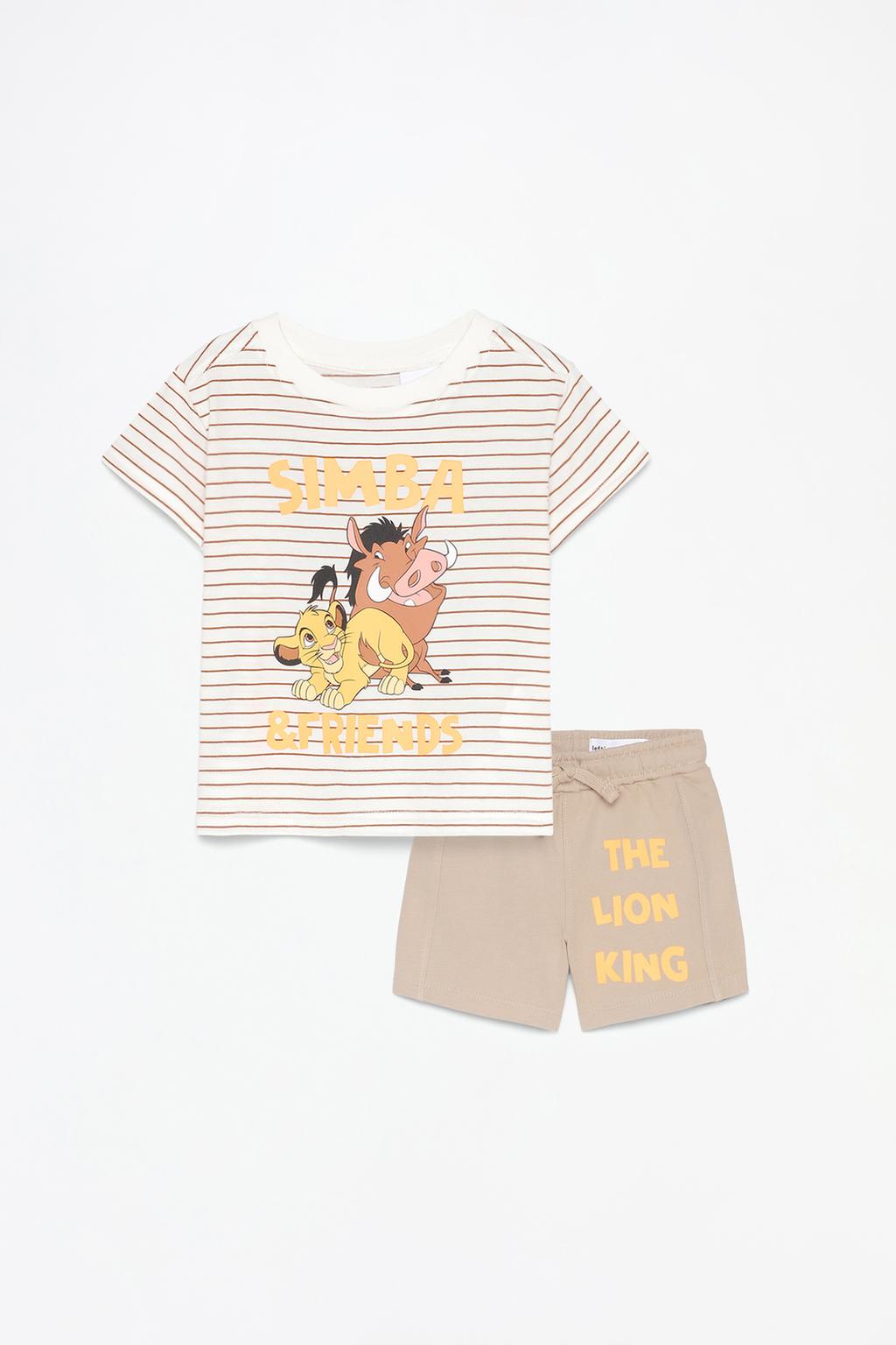 The Lion King ©Disney slogan T-shirt and Bermuda shorts co-ord