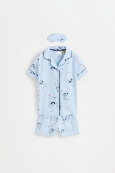 Stitch ©Disney short pyjamas with eye mask — PALE BLUE 1