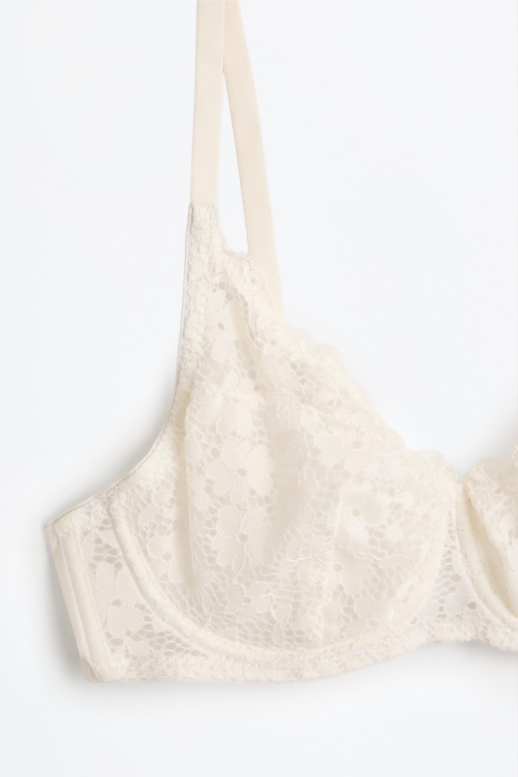 Lace bra — WHITE