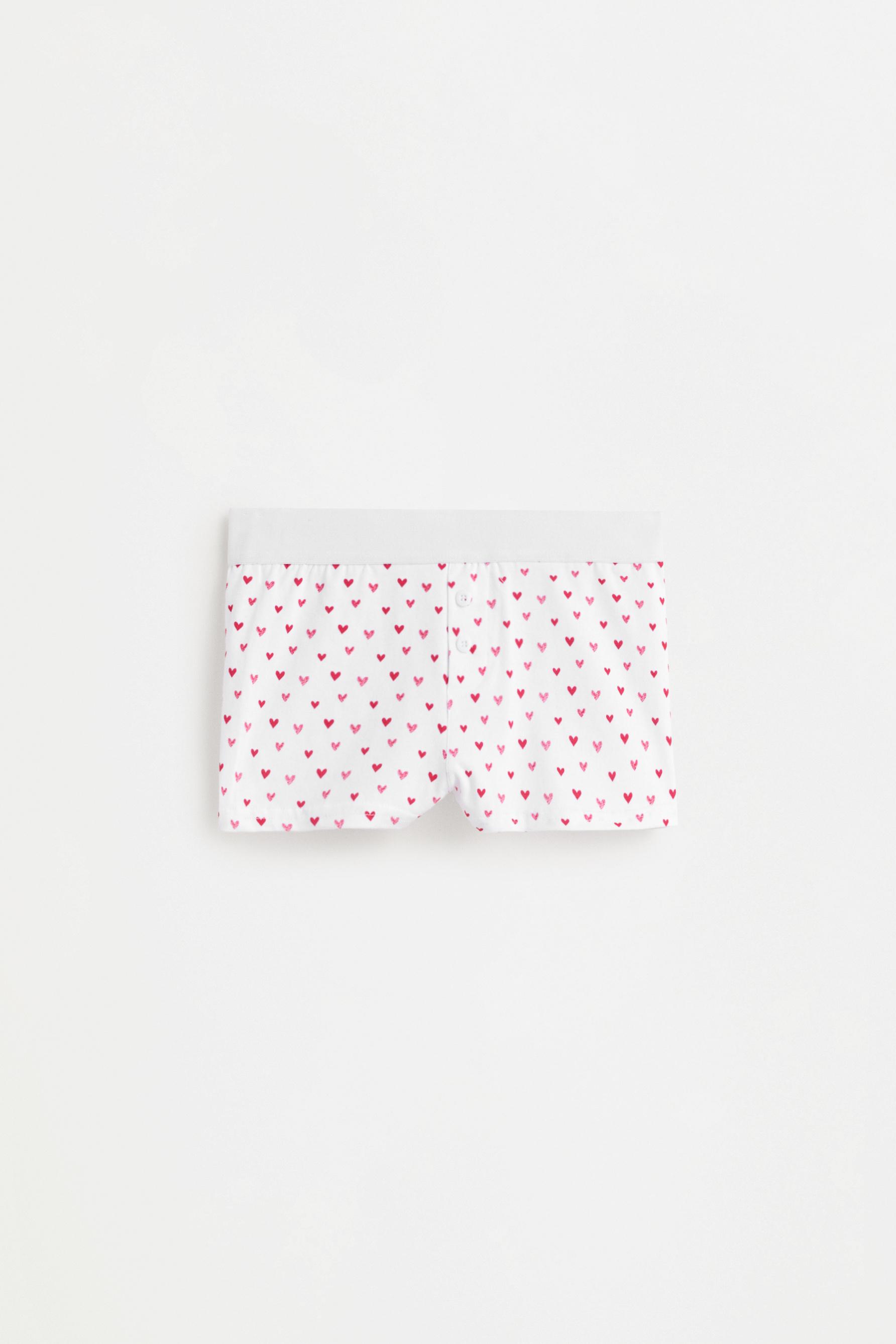 Printed boxer shorts — RED