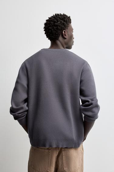 Soft knit sweater — DARK GREY 4