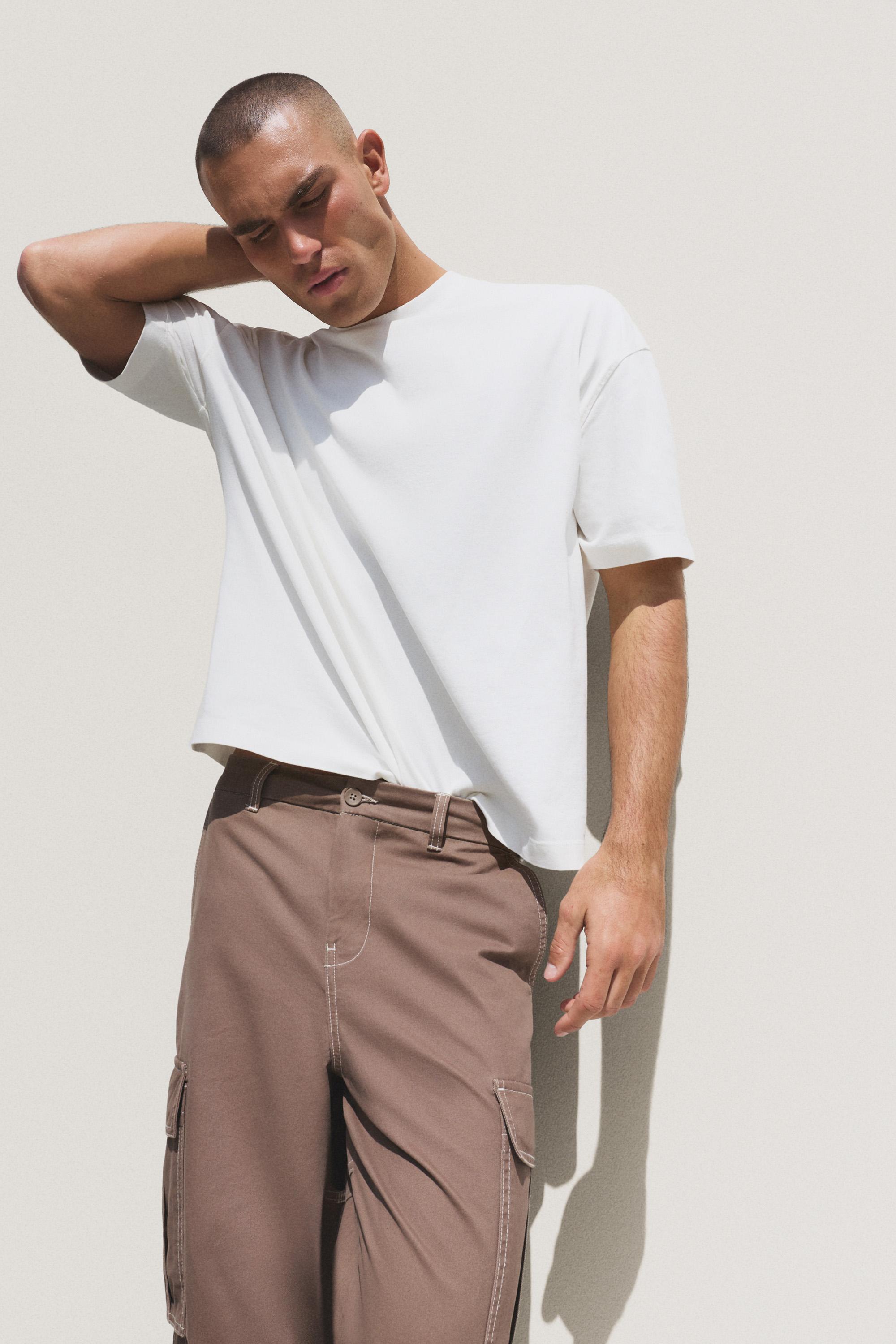 Oversize boxy fit T-shirt — WHITE