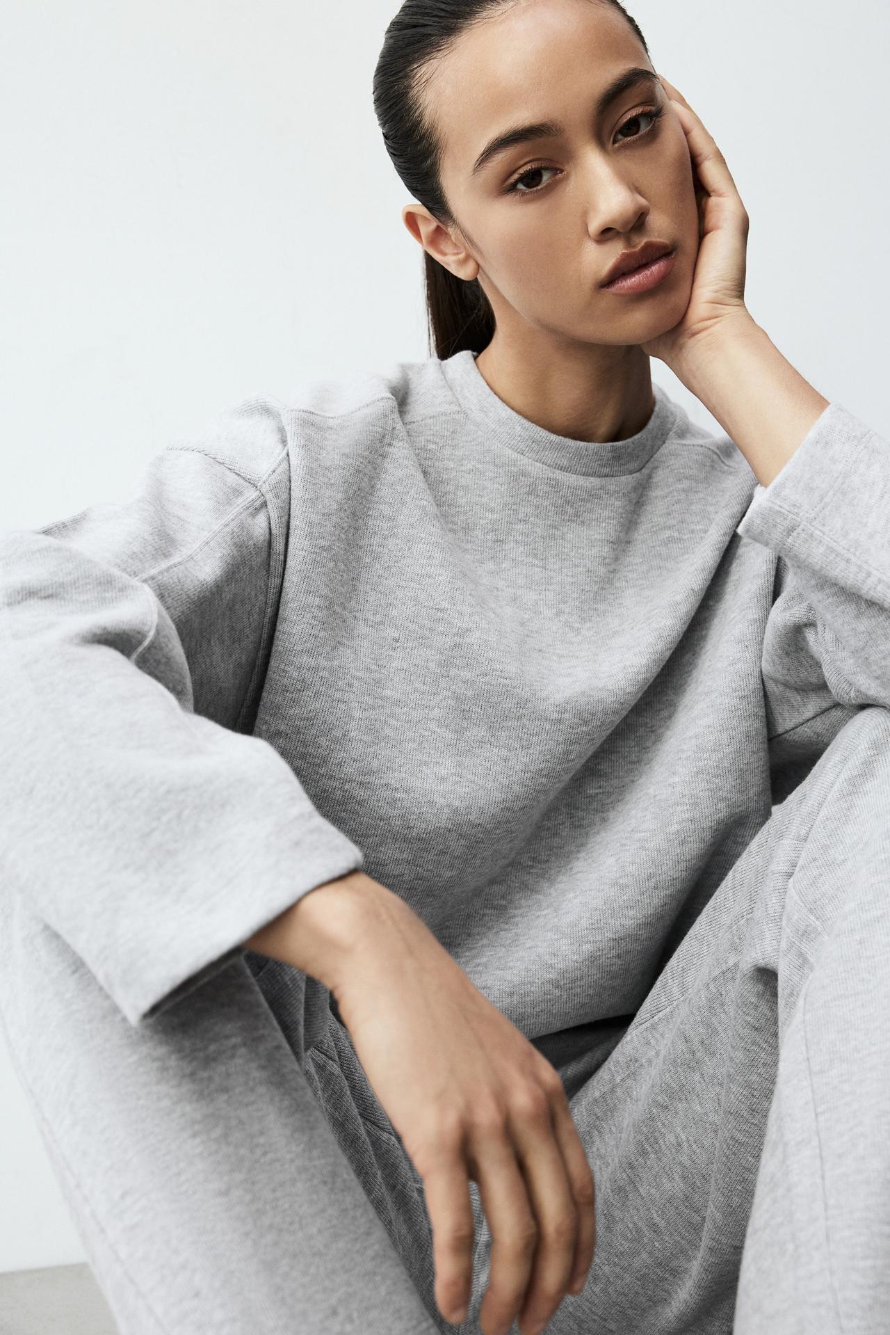 Loungewear sweatshirt — GREY MARL
