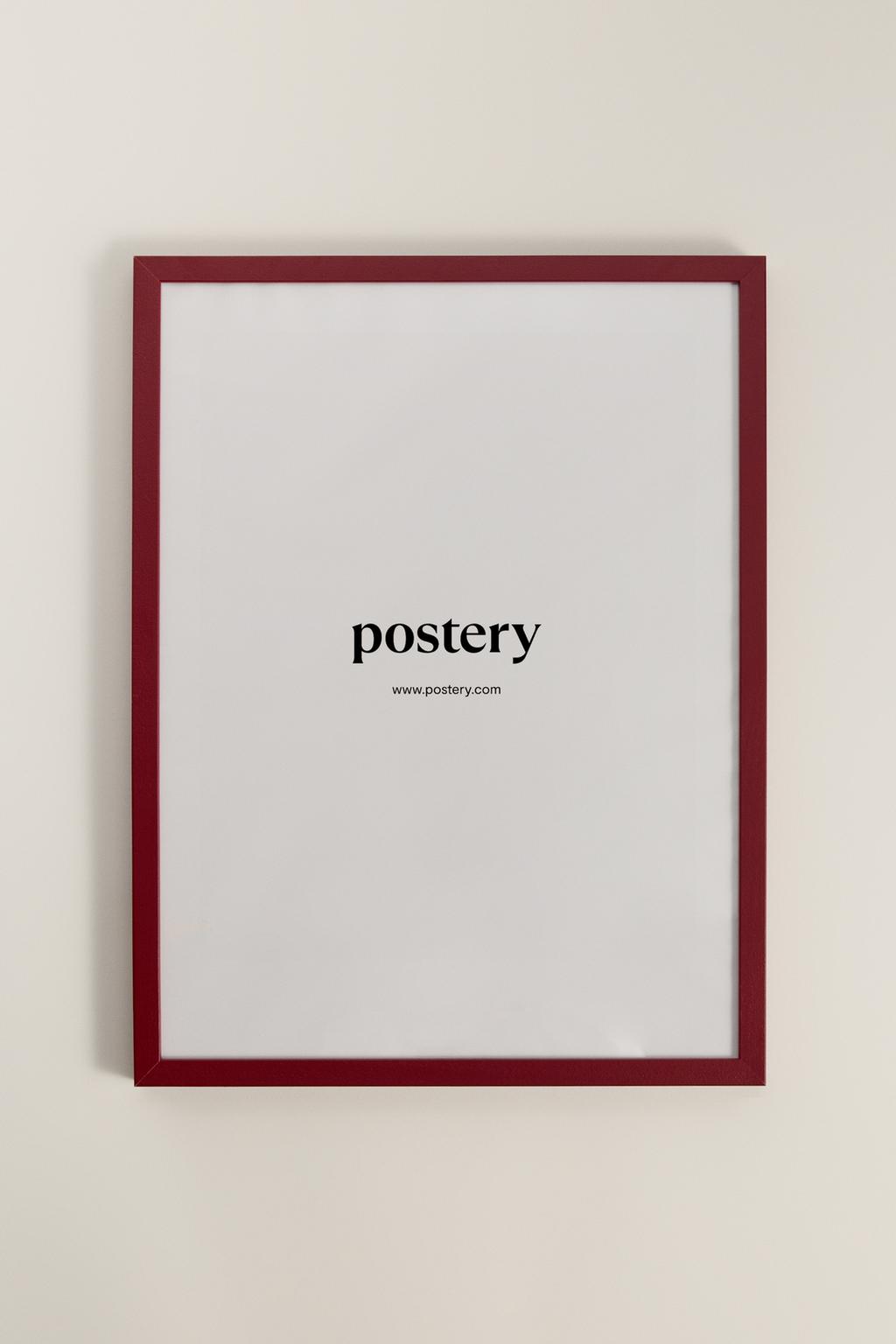 30 x 40 cm-ko Postery markoa haritz-zurezkoa