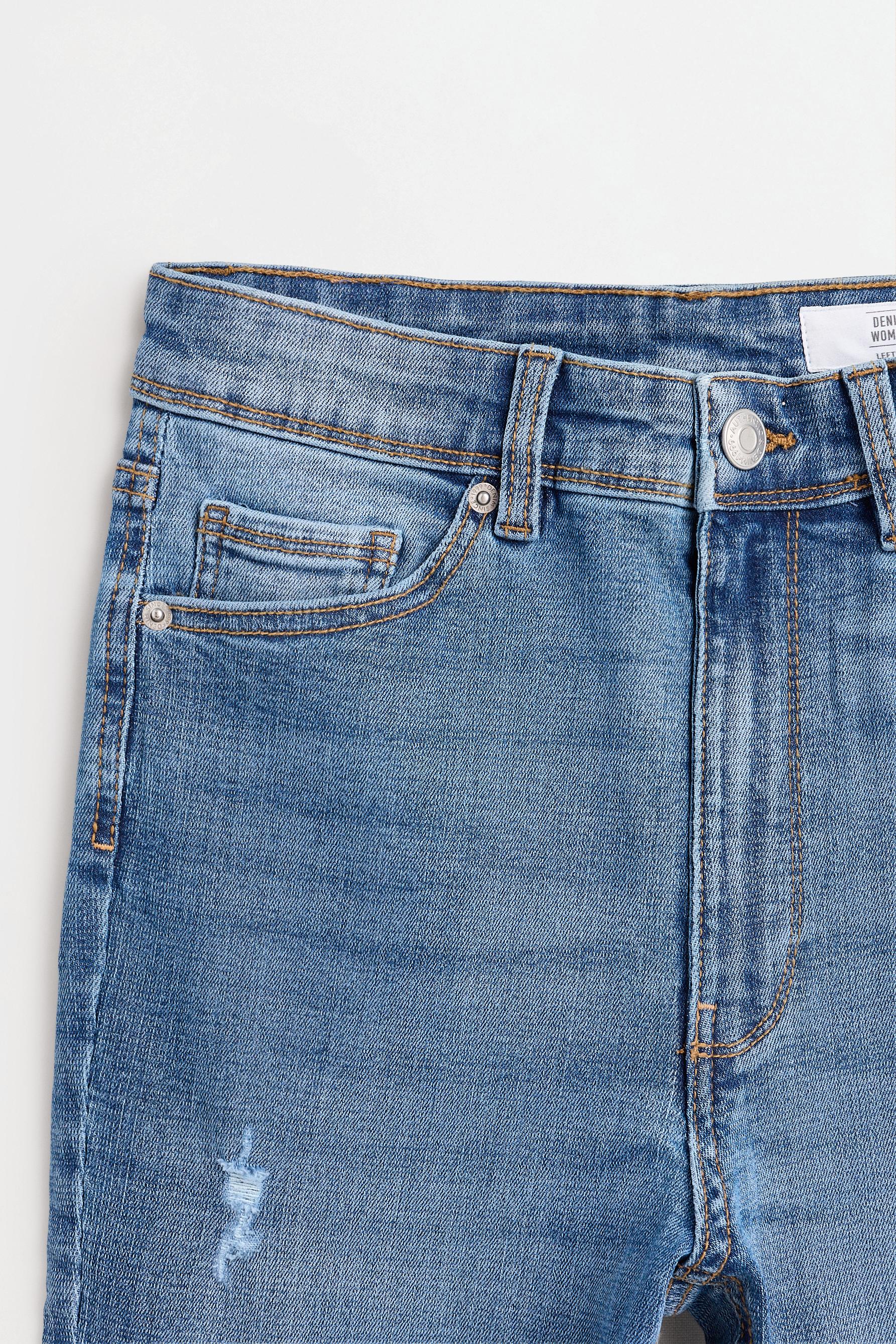 Super high-waist jeans — FADED NAVY