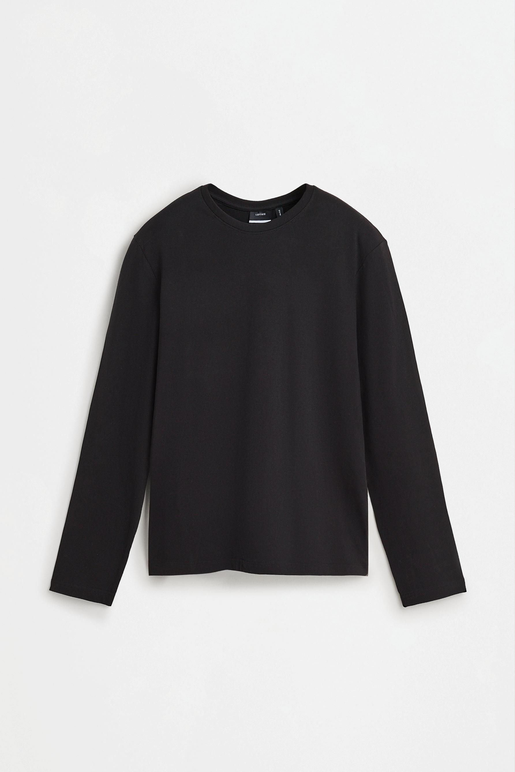 Basic long sleeve T-shirt — BLACK
