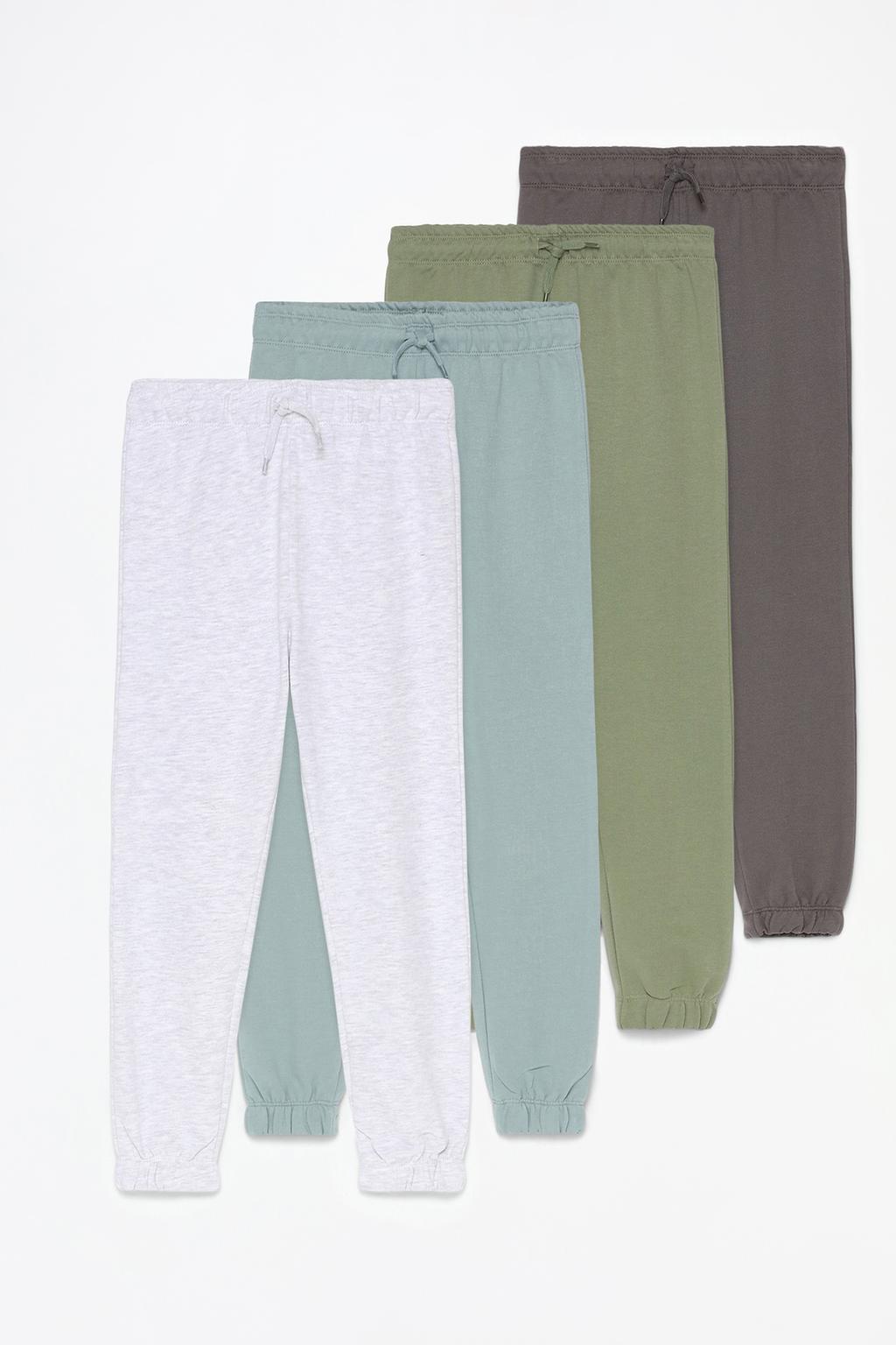 Pack of 4 pairs of basic plush trousers