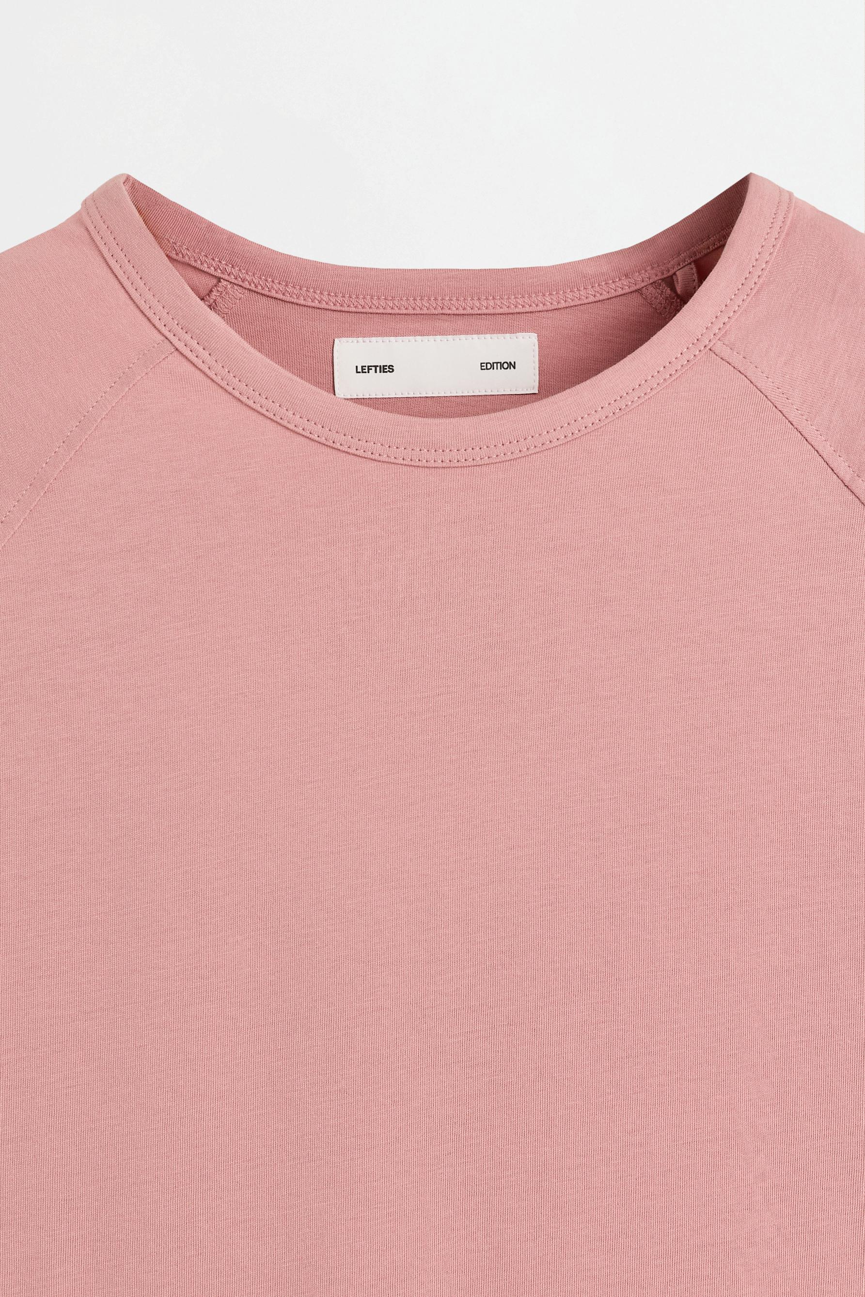 Mercerised T-shirt — PASTEL PINK