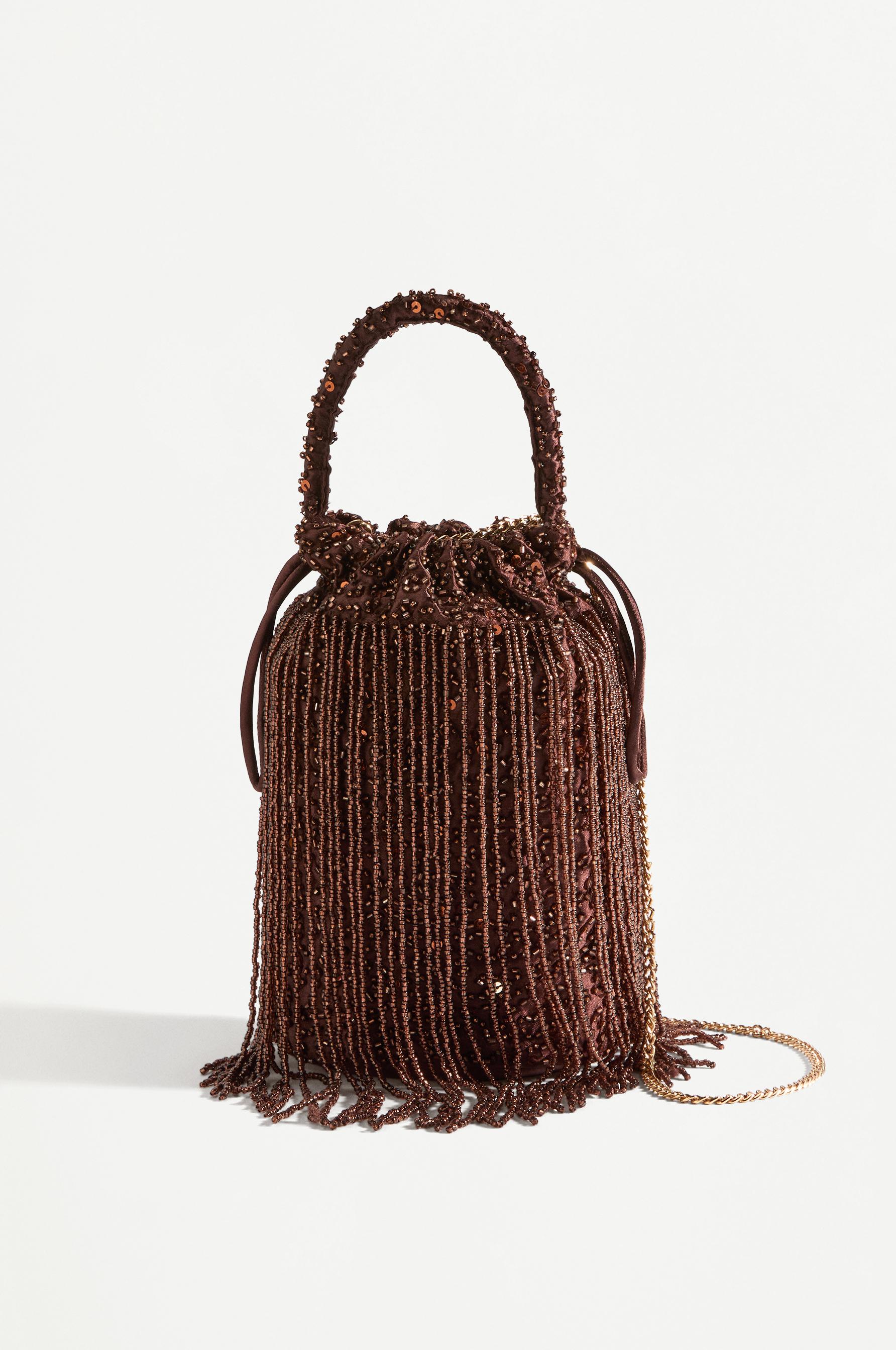 Bolso bombonera abalorios