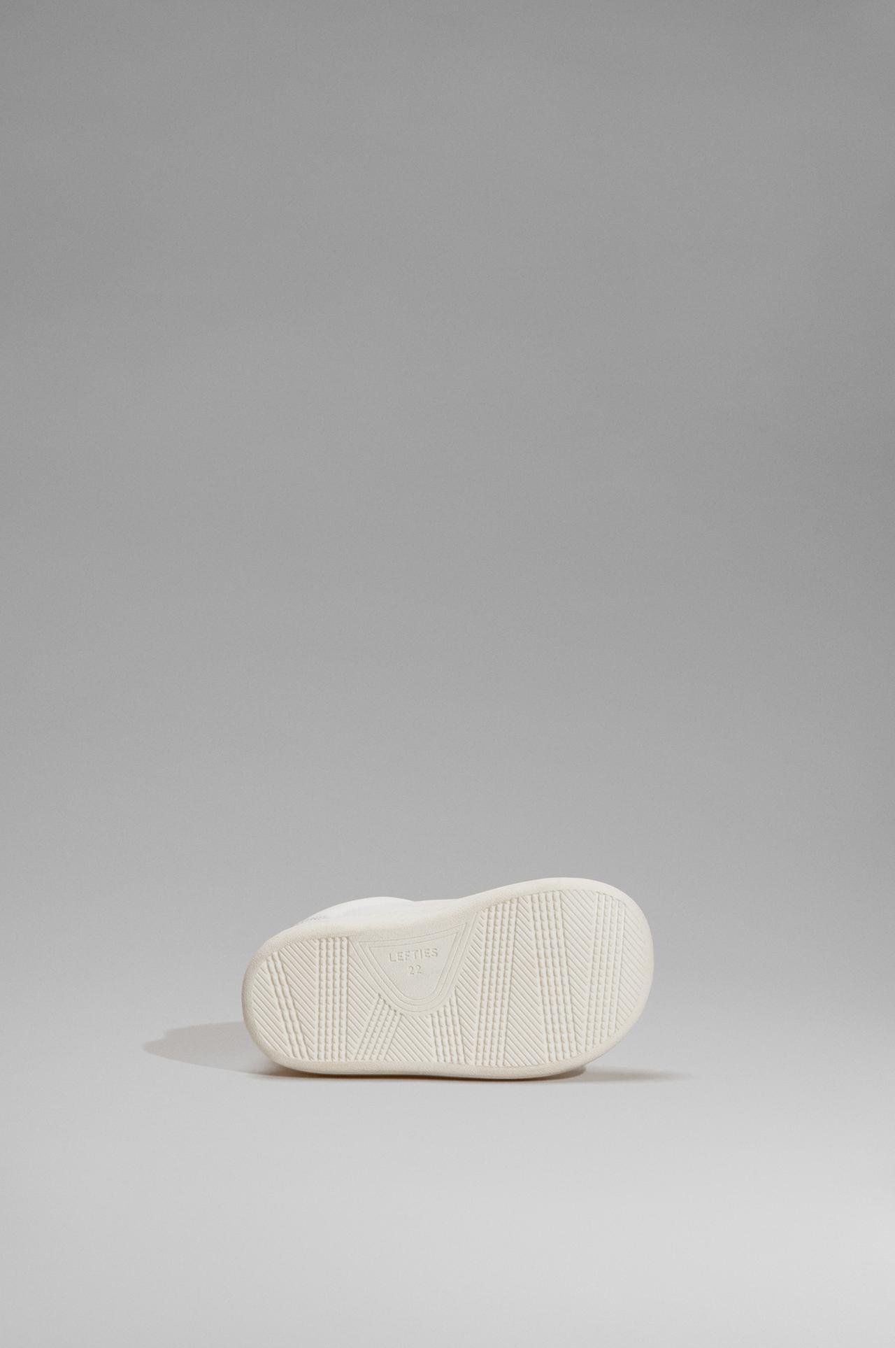 Barefoot leather sneakers — WHITE