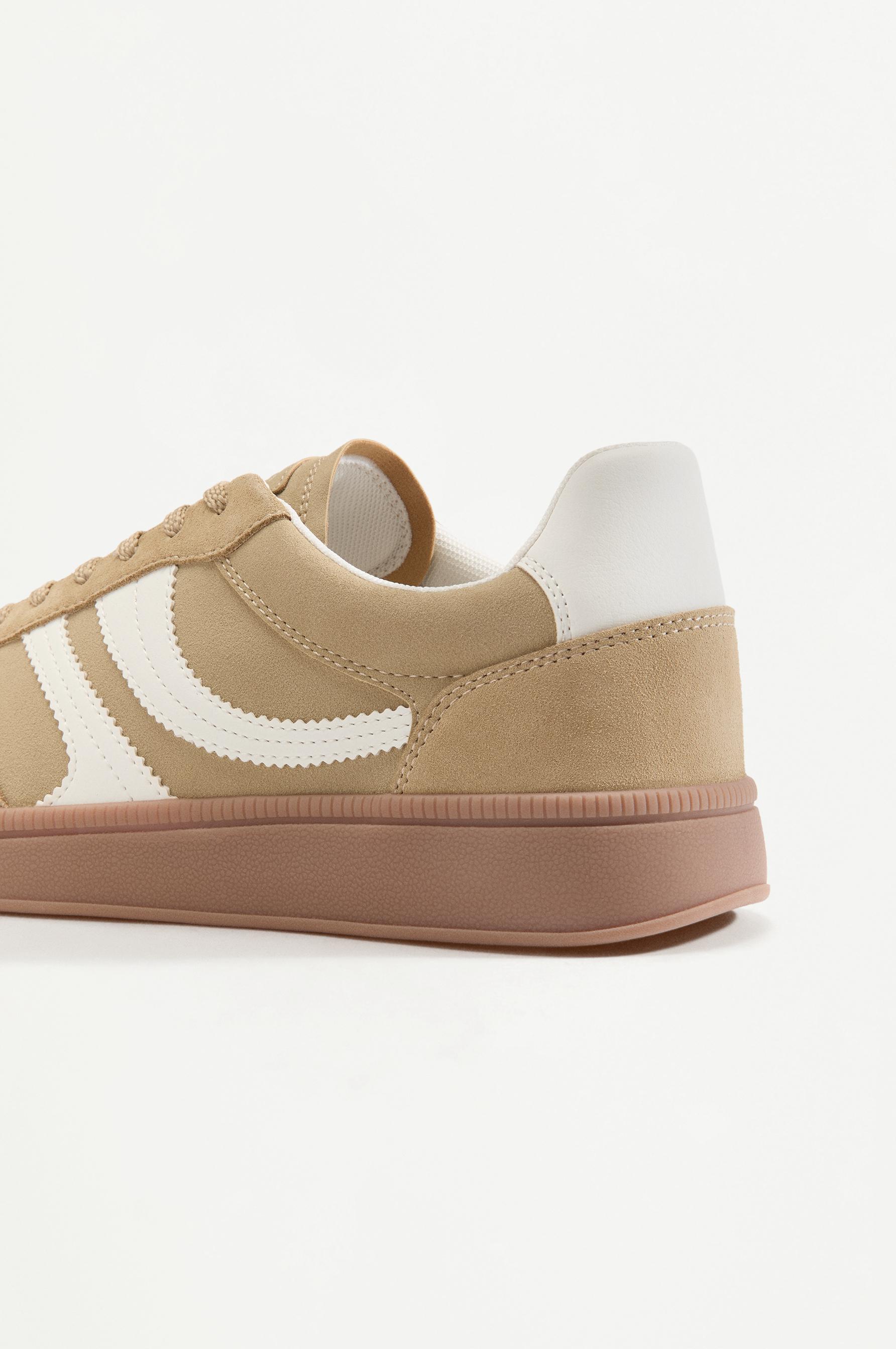 Logo sneakers — BEIGE