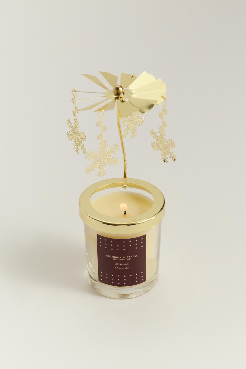 Kit vela aromática Biscoito de gengibre - Roura 180 g