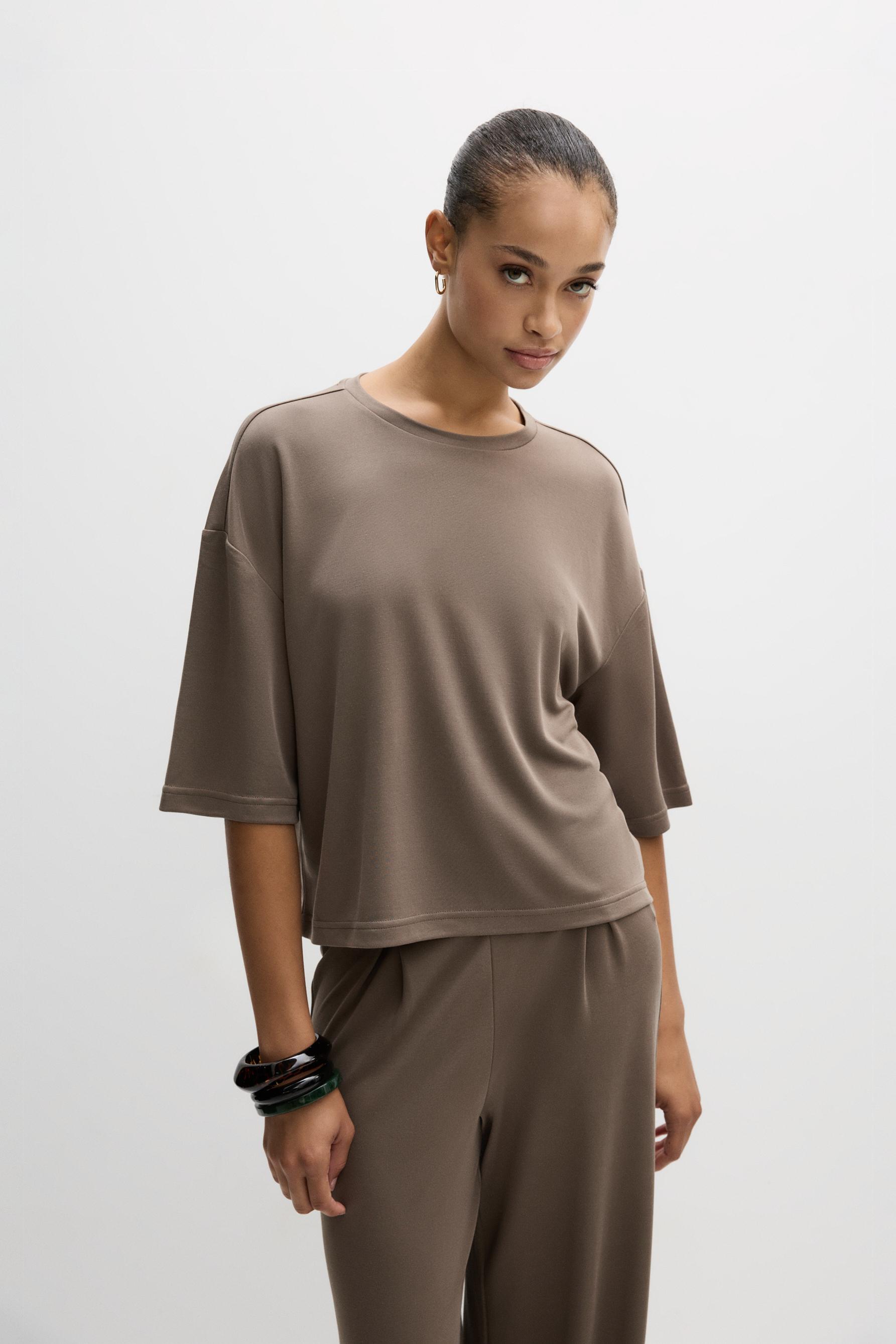 Camiseta oversize fluida