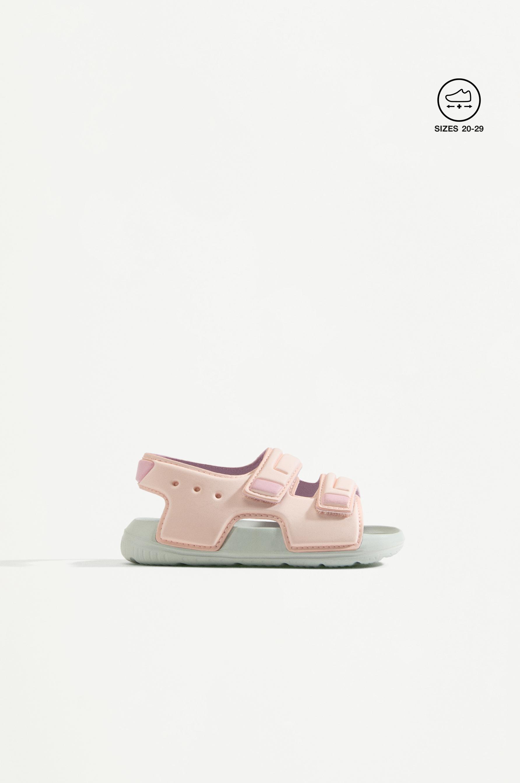 Baby girls' water sandals — ORANGE