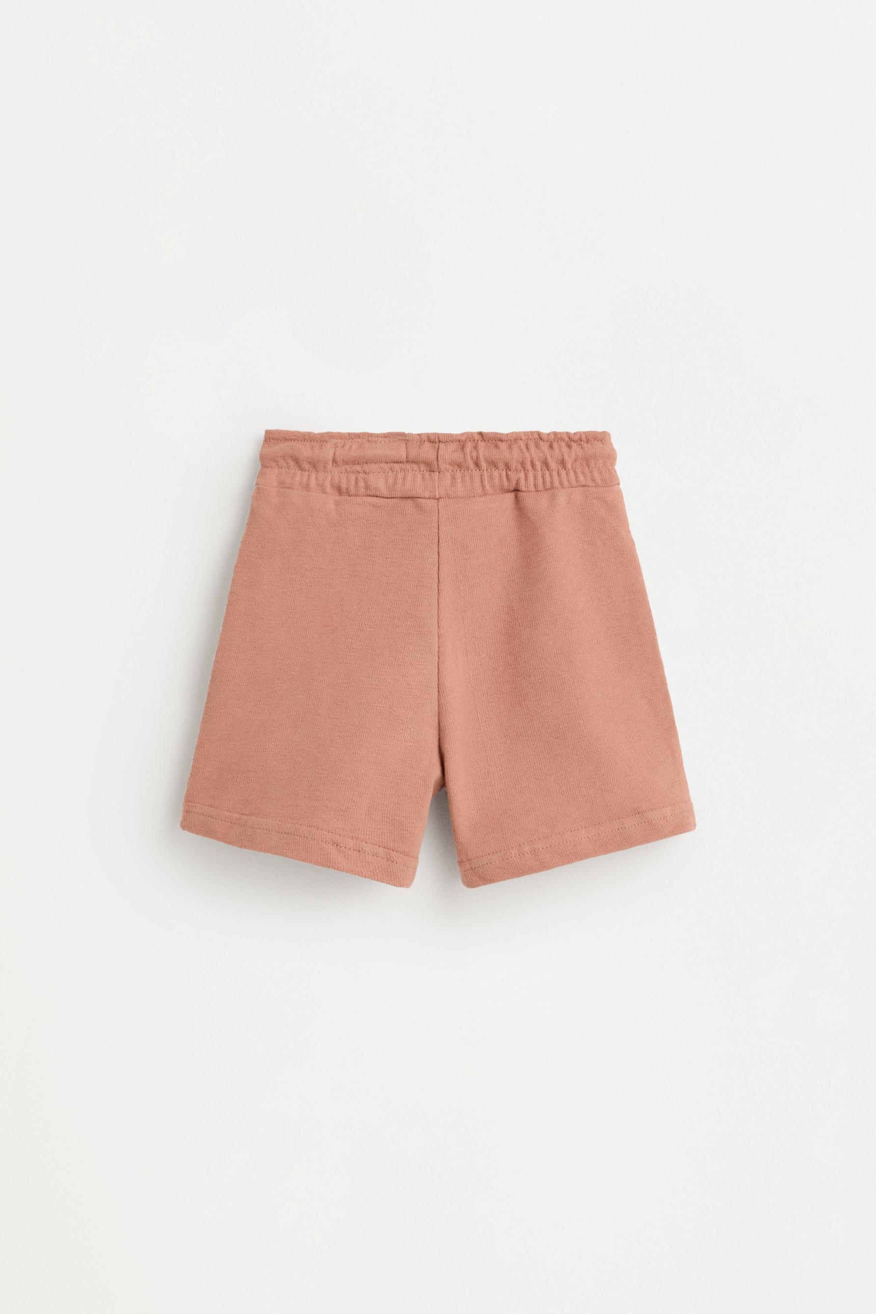 Rustic polo shirt and Bermuda shorts set — BURNT ORANGE