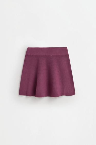 Knit skirt — PALE PINK 2