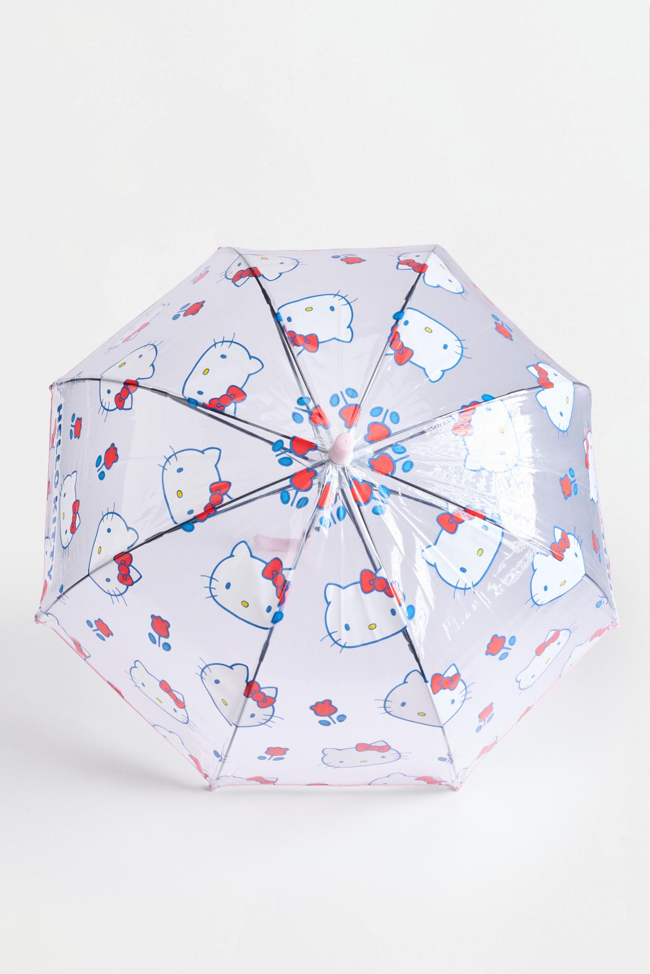 Transparent Hello Kitty ©SANRIO Umbrella — WHITE/RED