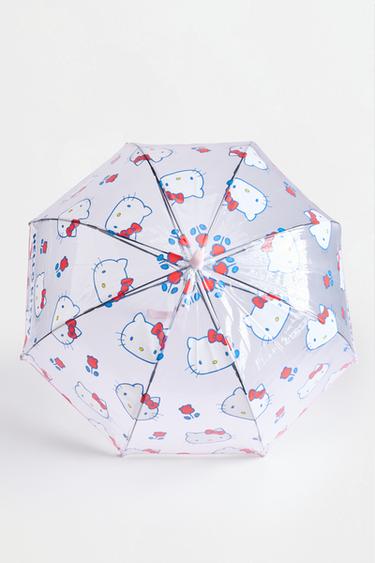Transparent Hello Kitty ©SANRIO Umbrella — WHITE/RED 4
