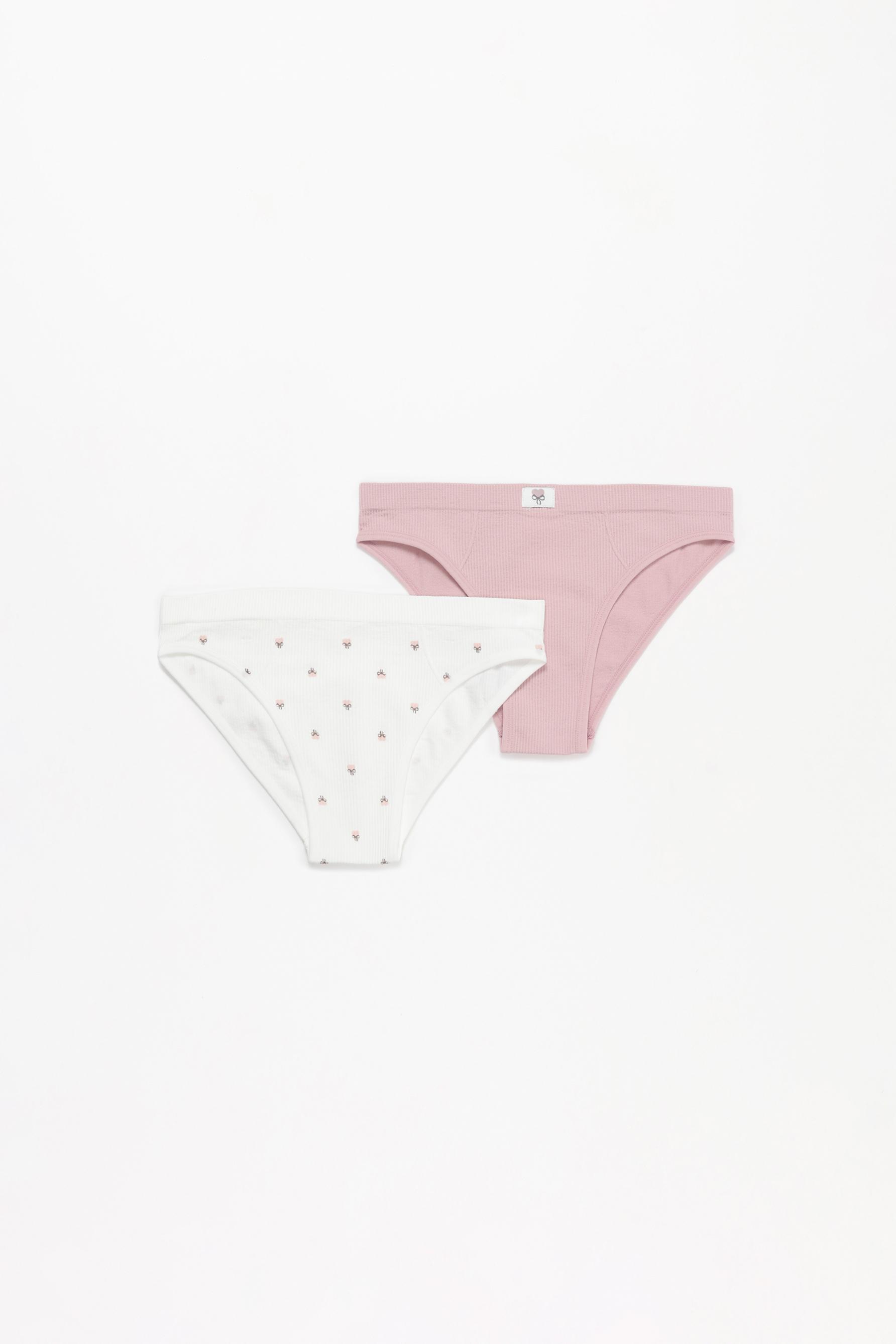 Pack 2 braguitas sin costuras estampadas